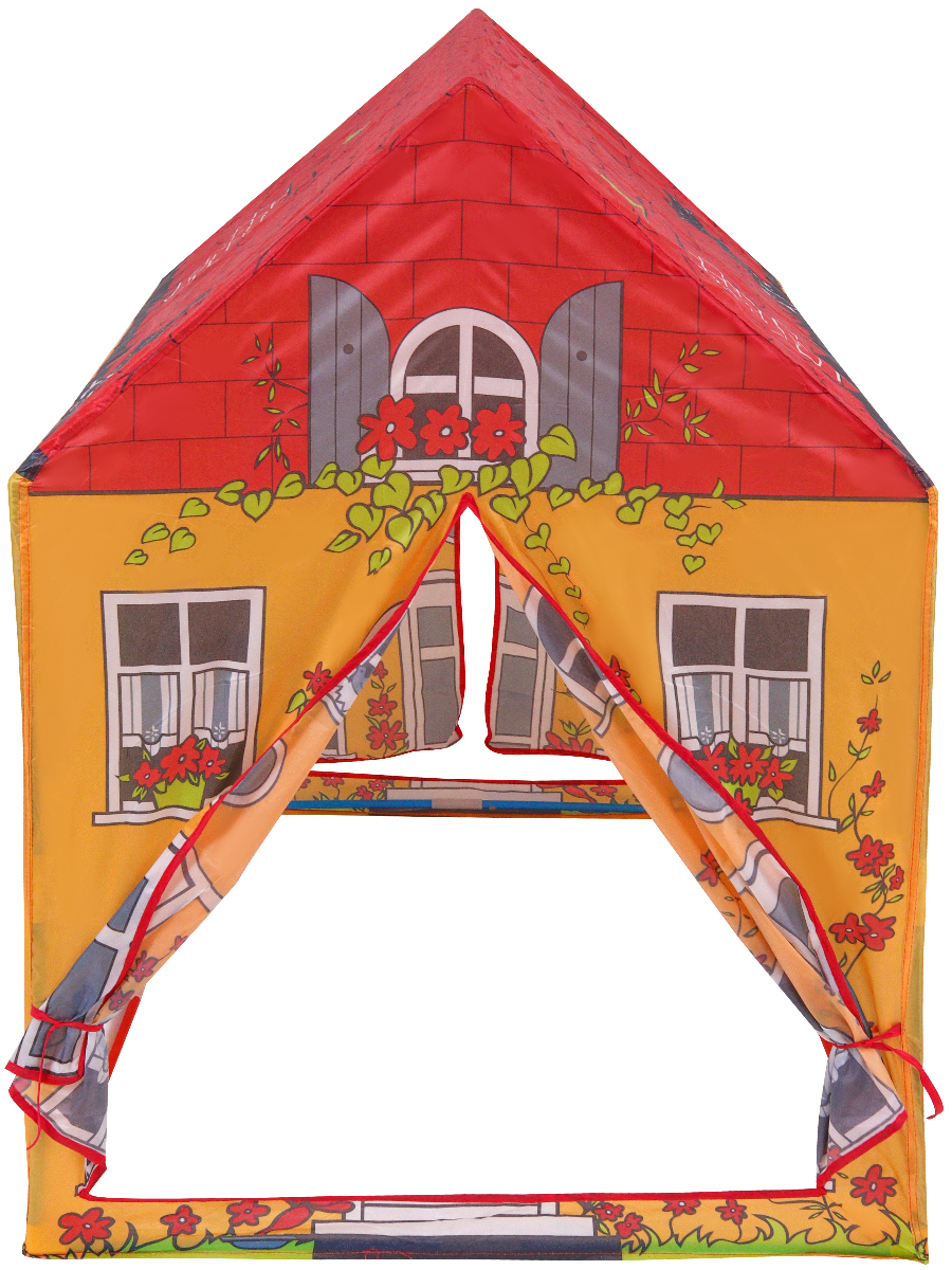Палатка игровая Рыжий кот Домик в деревне / 95x75x102 см - фото 4