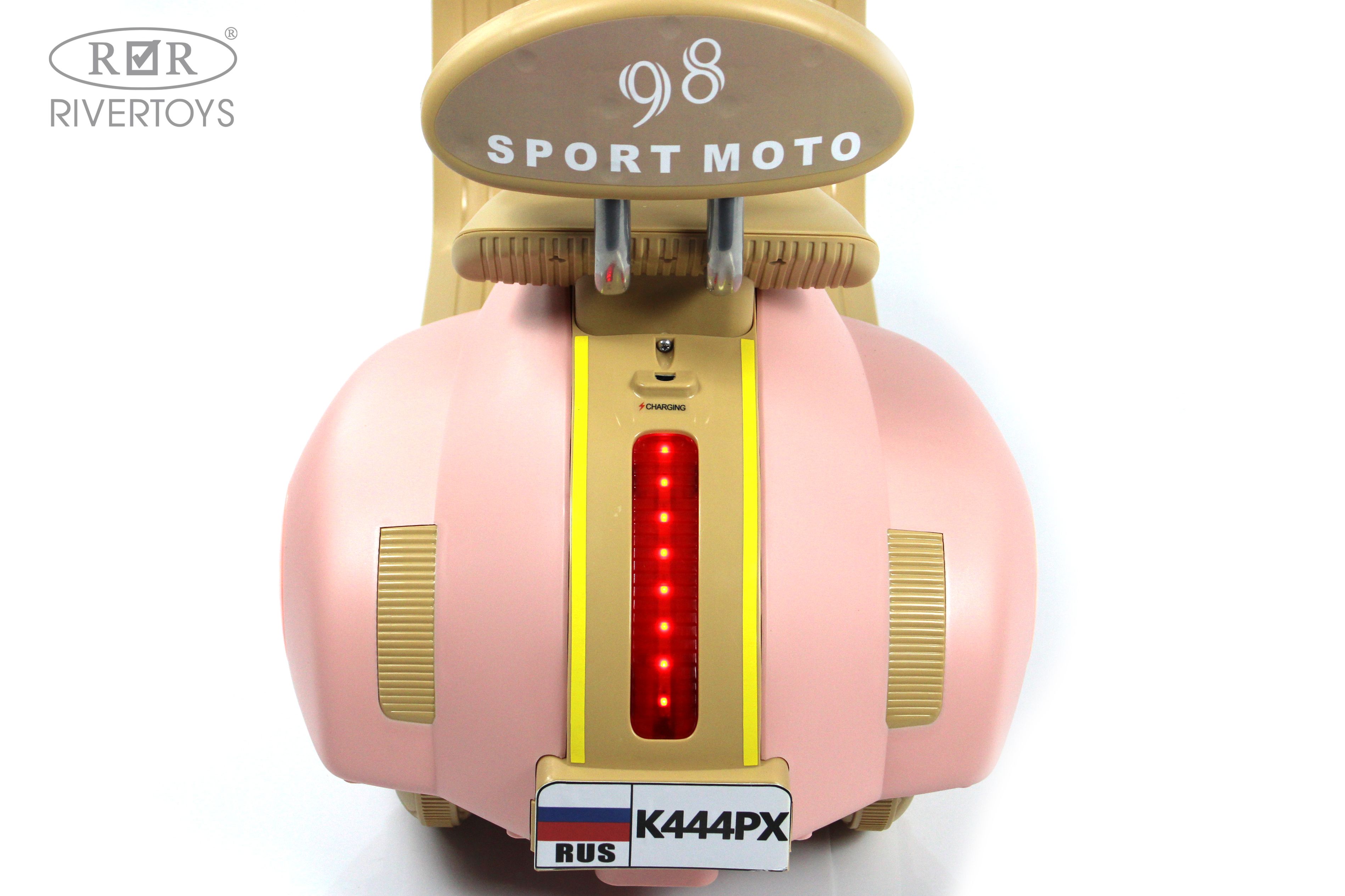 Электромобиль RIVERTOYS K444PX-PINK - фото 6