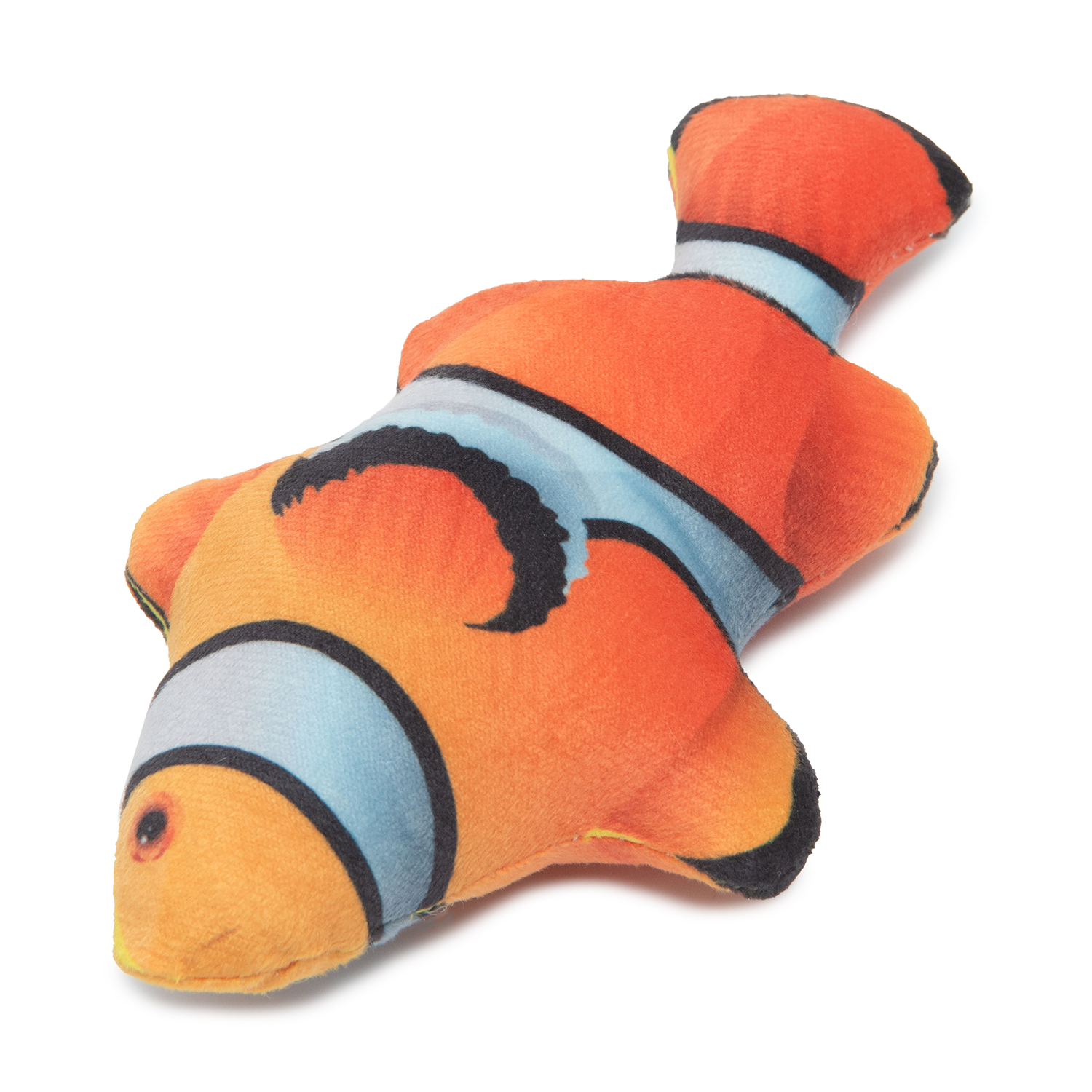 Игрушка для кошек Barbaks Рыба-клоун с кошачьей мятой мягкая 19*11см - фото 3