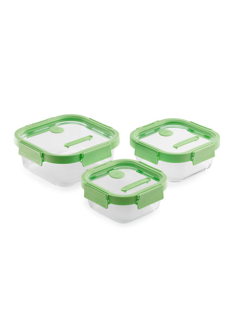 Набор стеклянных контейнеров LEKUE At Home 3 предмета - фото 1