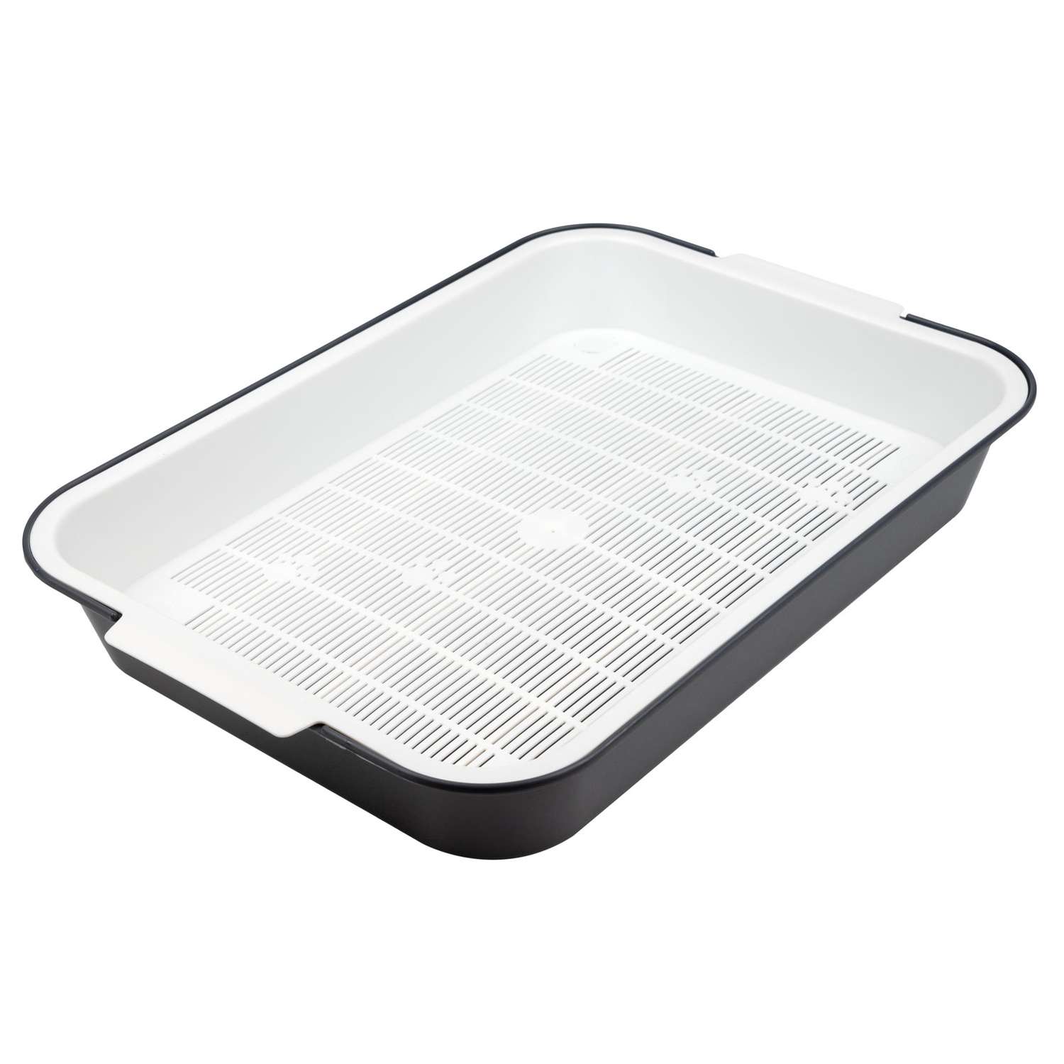 Туалет для кошек Gamma Эстет с сеткой 38-28-6.2см - фото 1