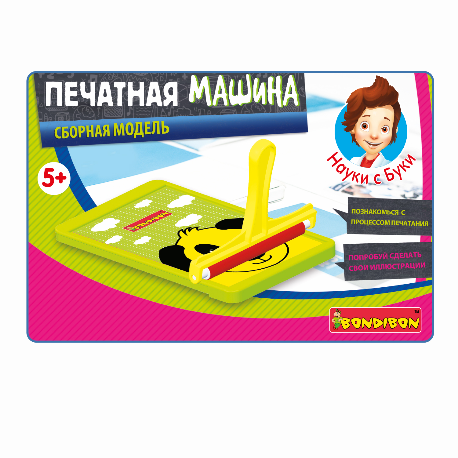 Конструктор Bondibon Науки с Буки Печатная машина - фото 2