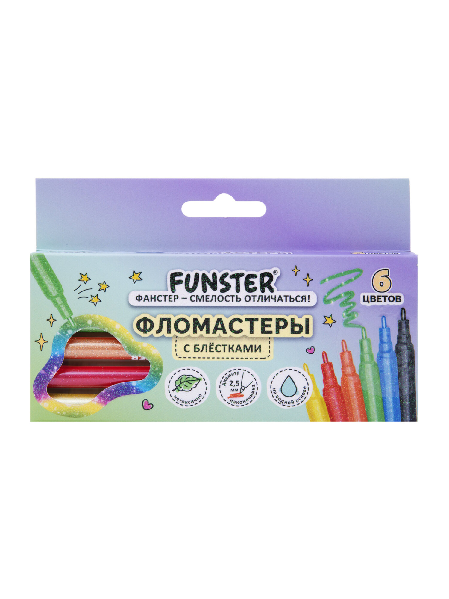 Фломастеры Funster 6 шт. - фото 2