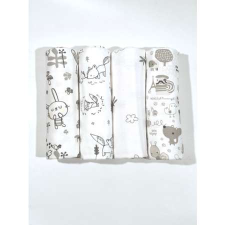 Пелёнка Daisy фланель 90х120 см 4 шт.