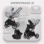 Коляска 3в1 Riko Basic Montana X серый