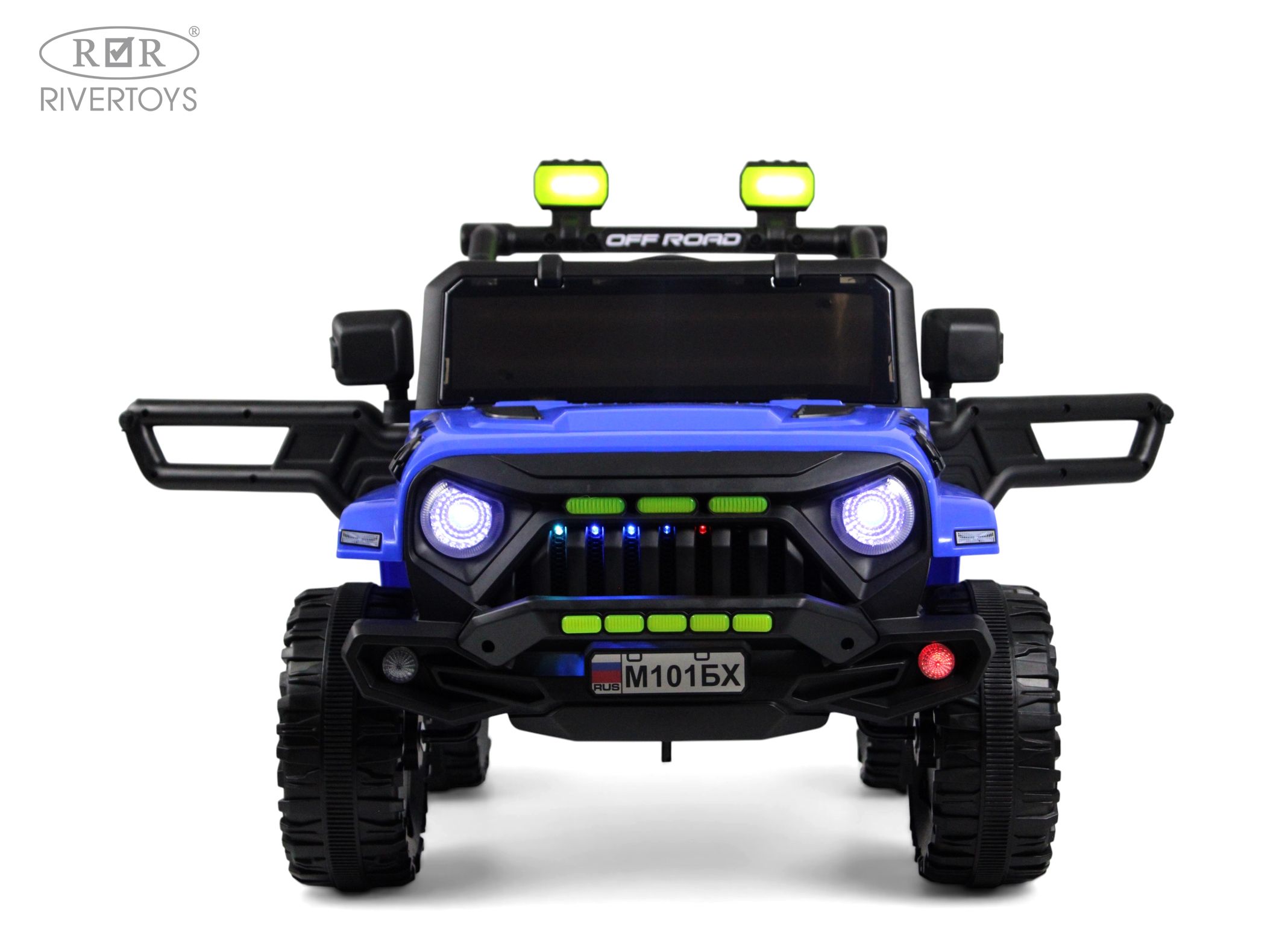 Электромобиль RIVERTOYS М101БХ-BLUE С пультом ДУ - фото 13