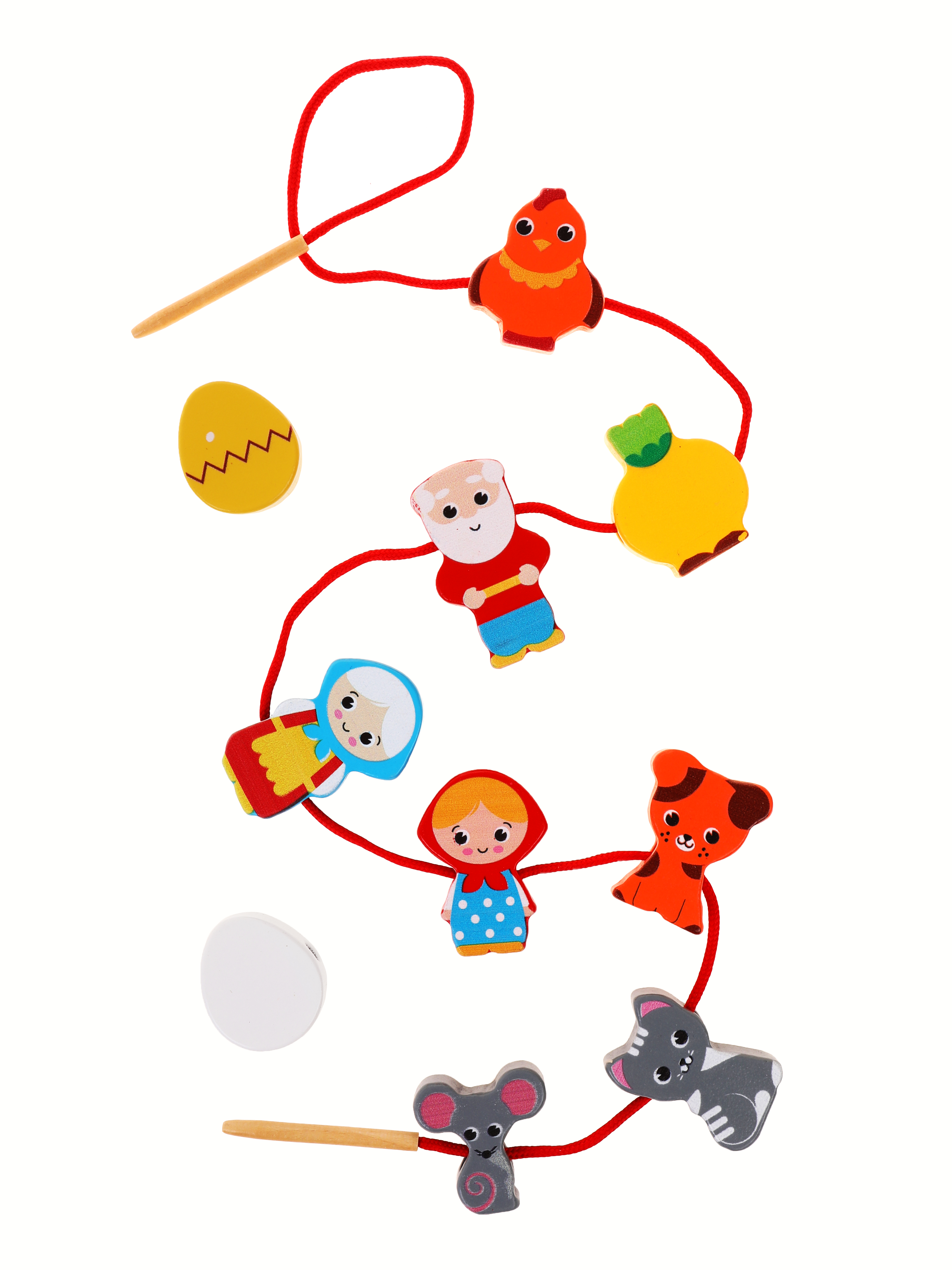 Игрушка Mapacha шнуровка Курочка Ряба Репка - фото 12