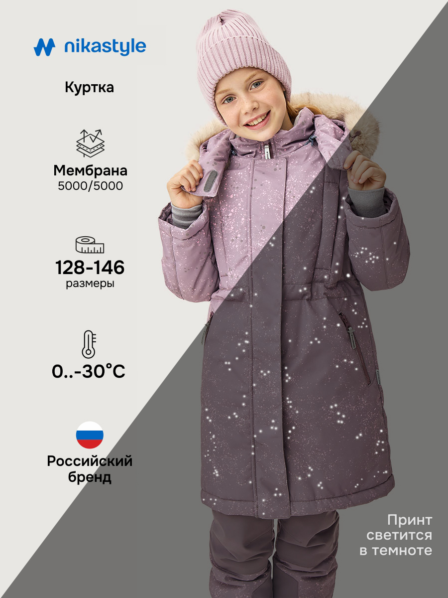 Пальто NIKASTYLE 6з4825 орхидея/розовый - фото 2