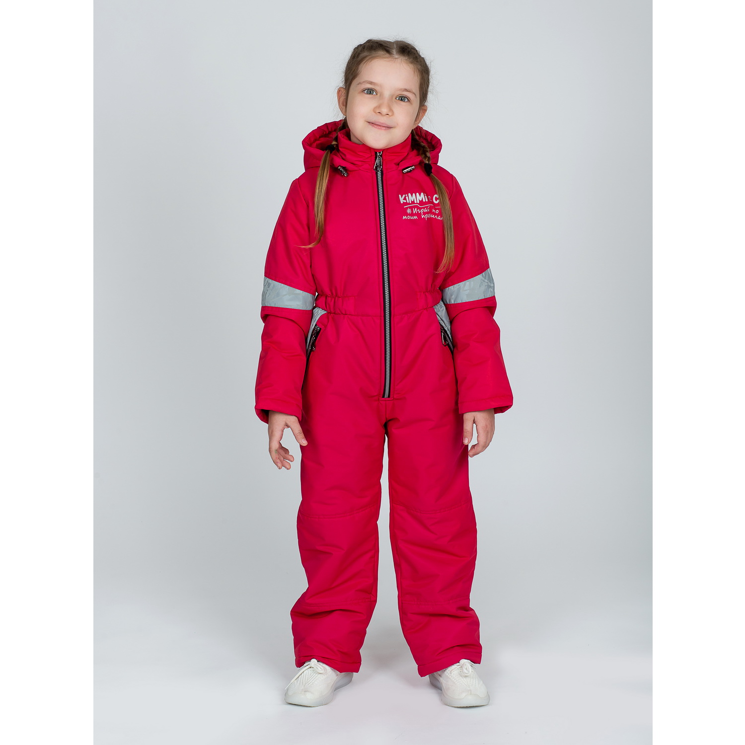 Комбинезон KiMMi co К-150830-041 красный - фото 4