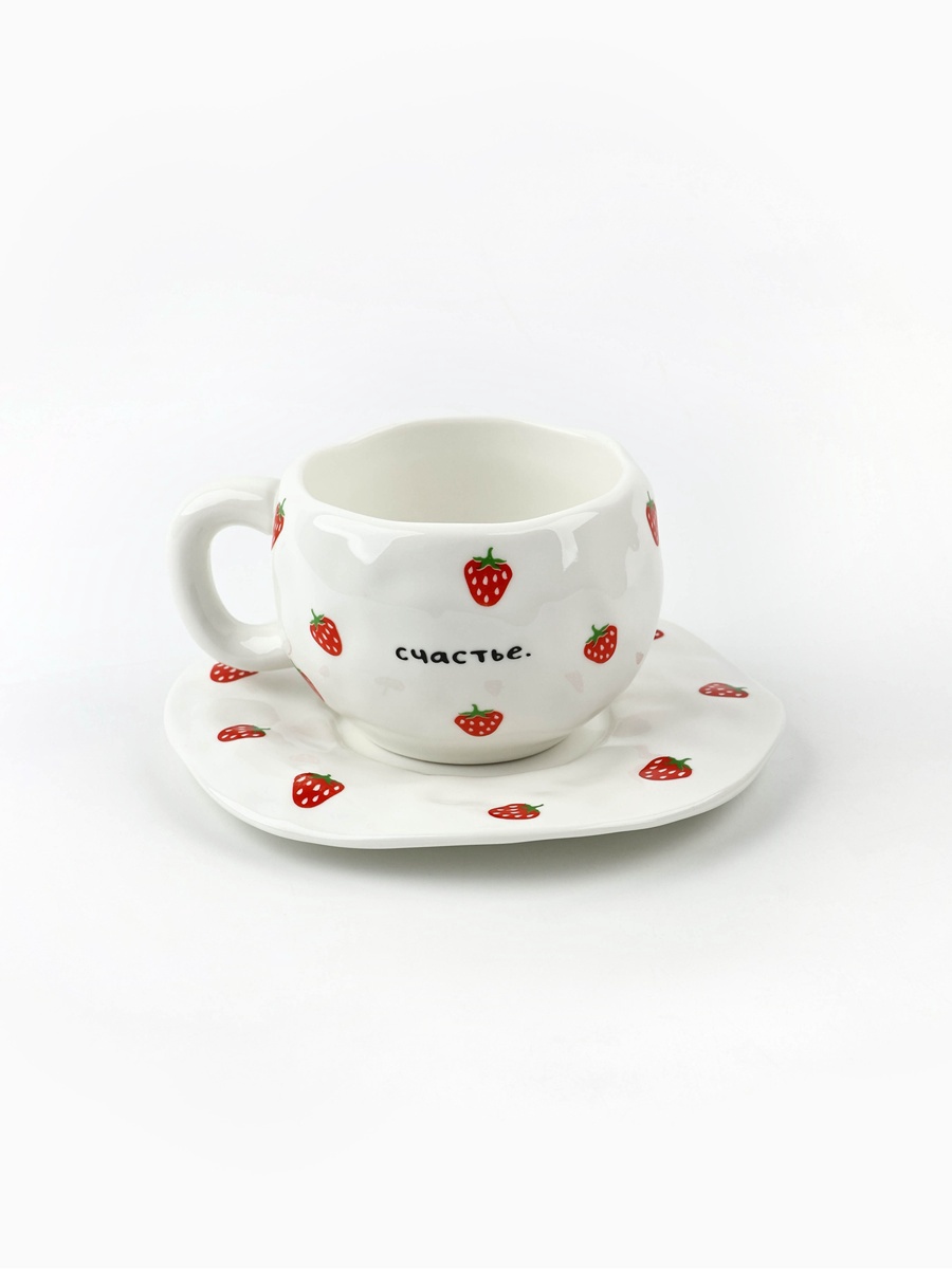 Чайная пара Sima-Land «Клубничка» 300 мл - фото 10