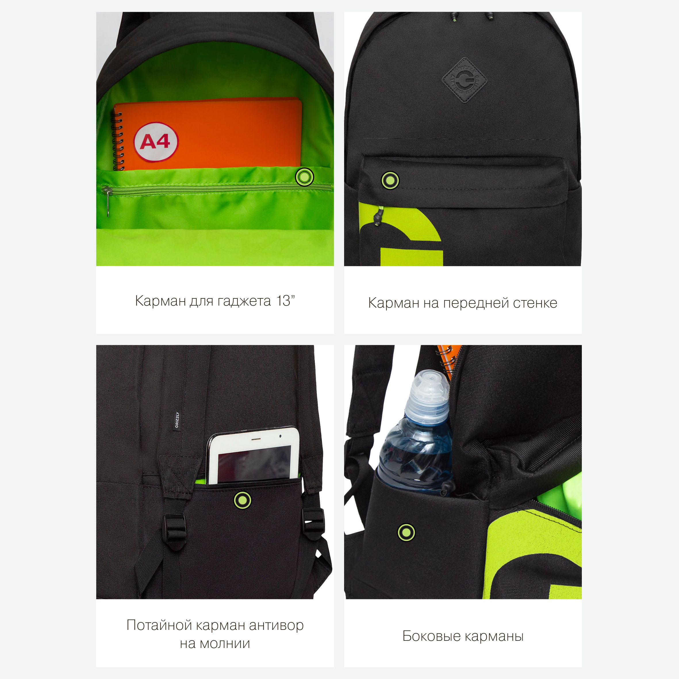 Рюкзак Grizzly мужской - фото 10