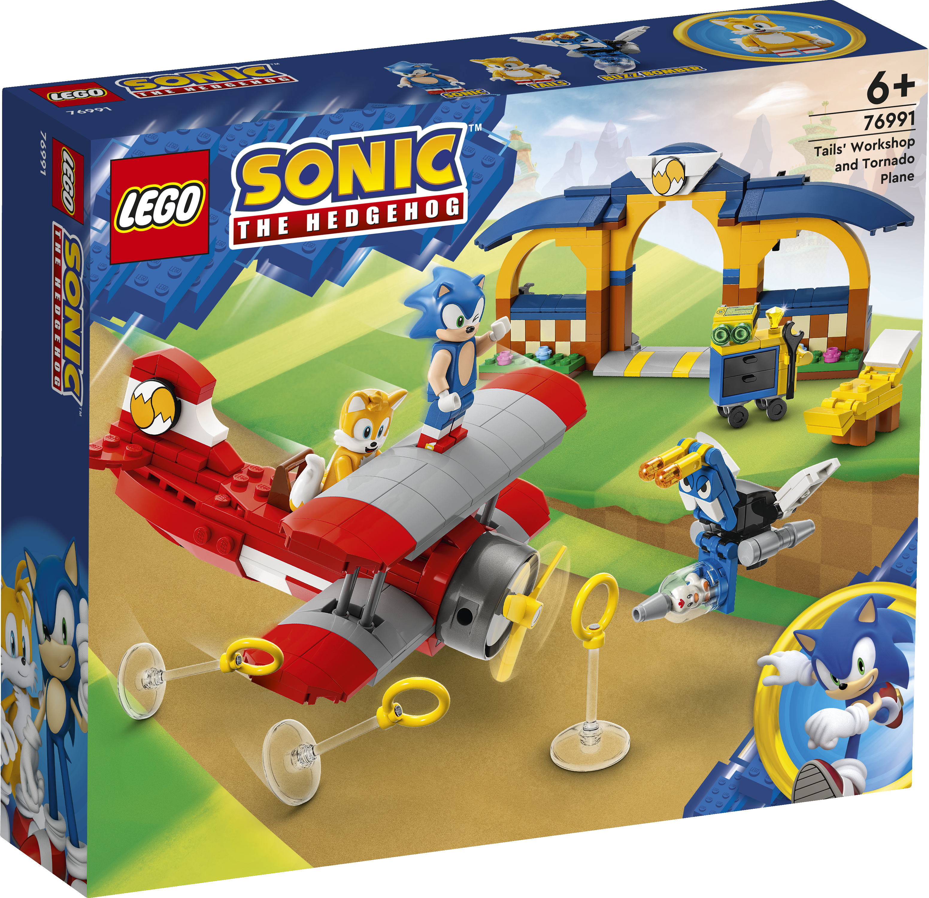 Конструктор LEGO Sonic the Hedgehog Мастерская Тейлза и самолет 376 дет. - фото 3