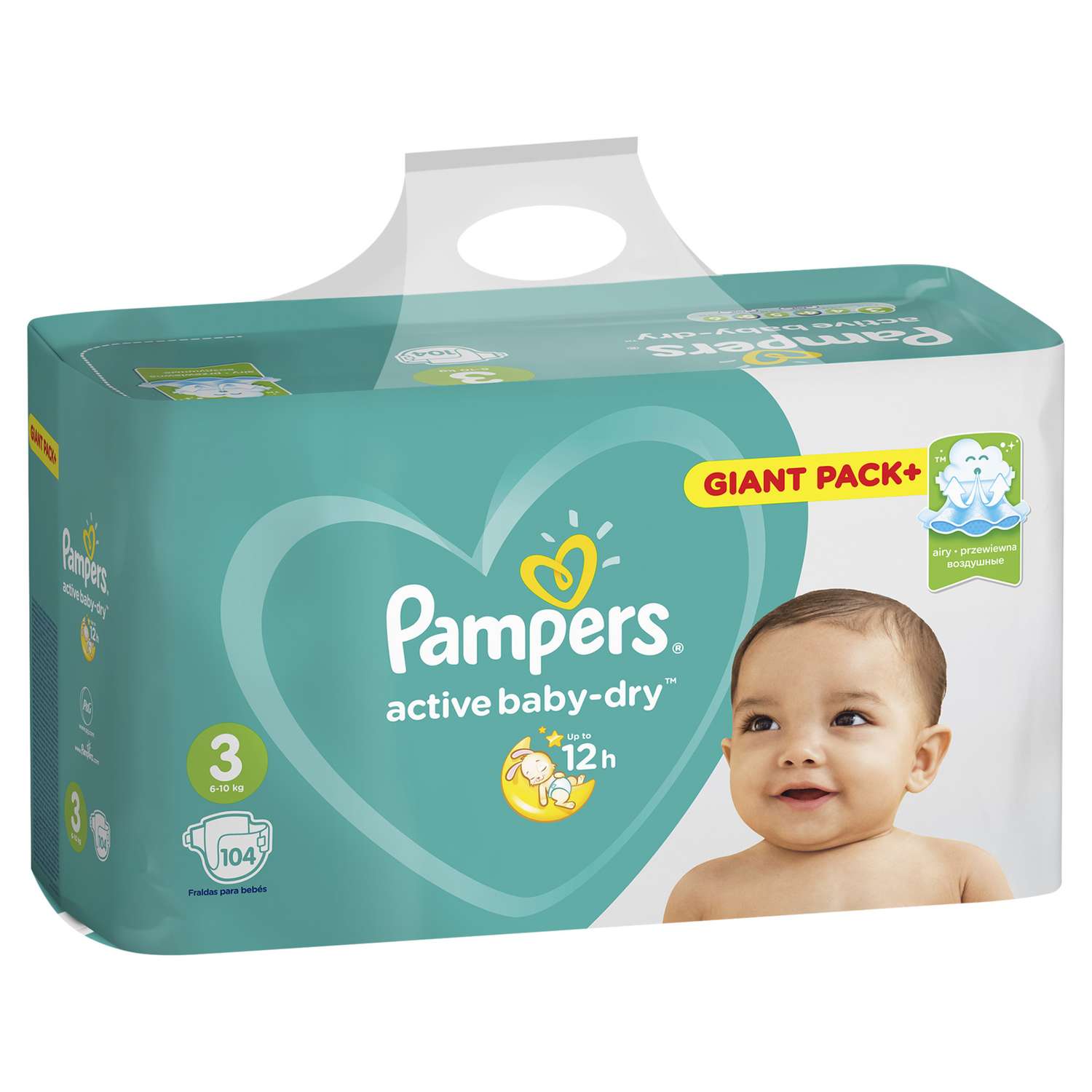 Подгузники Pampers Active Baby-Dry 3 (6-10 кг) 104 шт. - фото 4