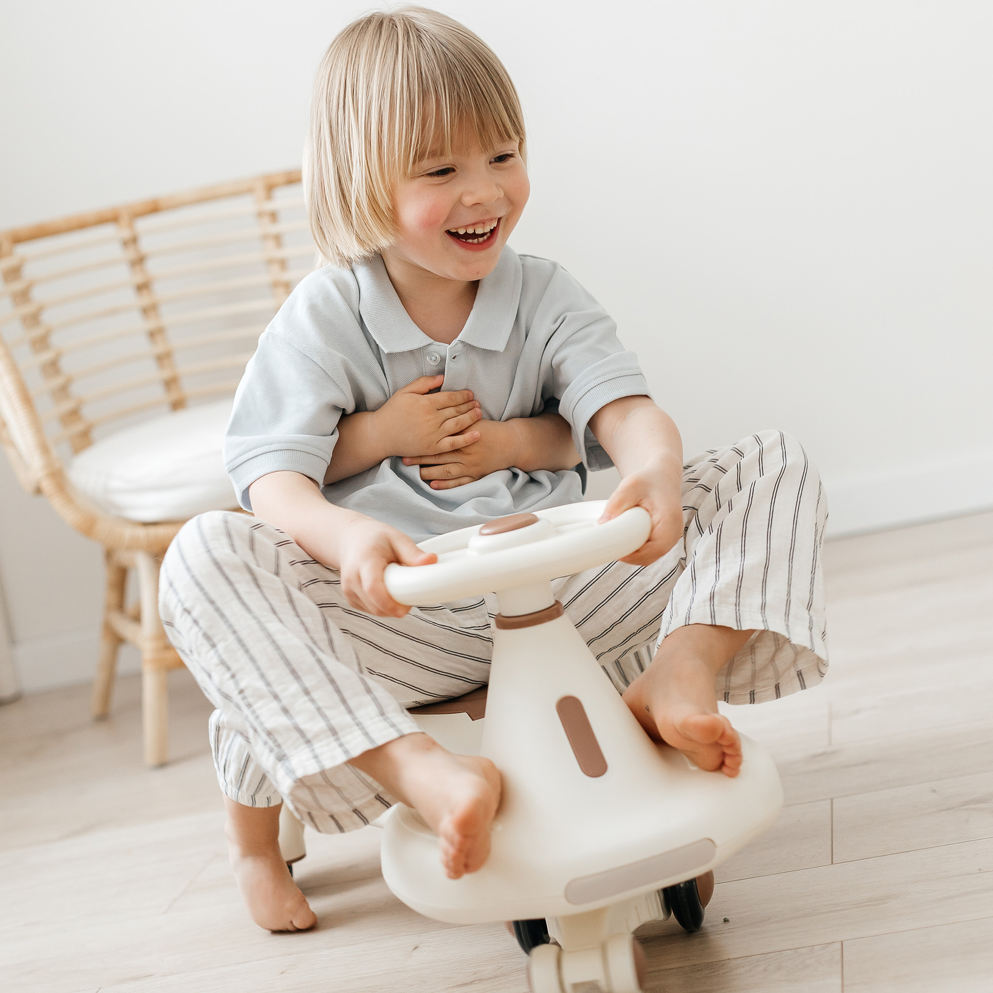 Пушкар UNIX Kids Bibicar бежевый на веревочке - фото 27