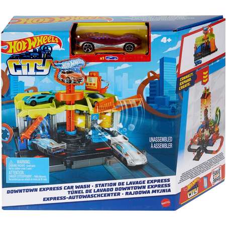 Трек Hot Wheels City Downtown с пусковой установкой