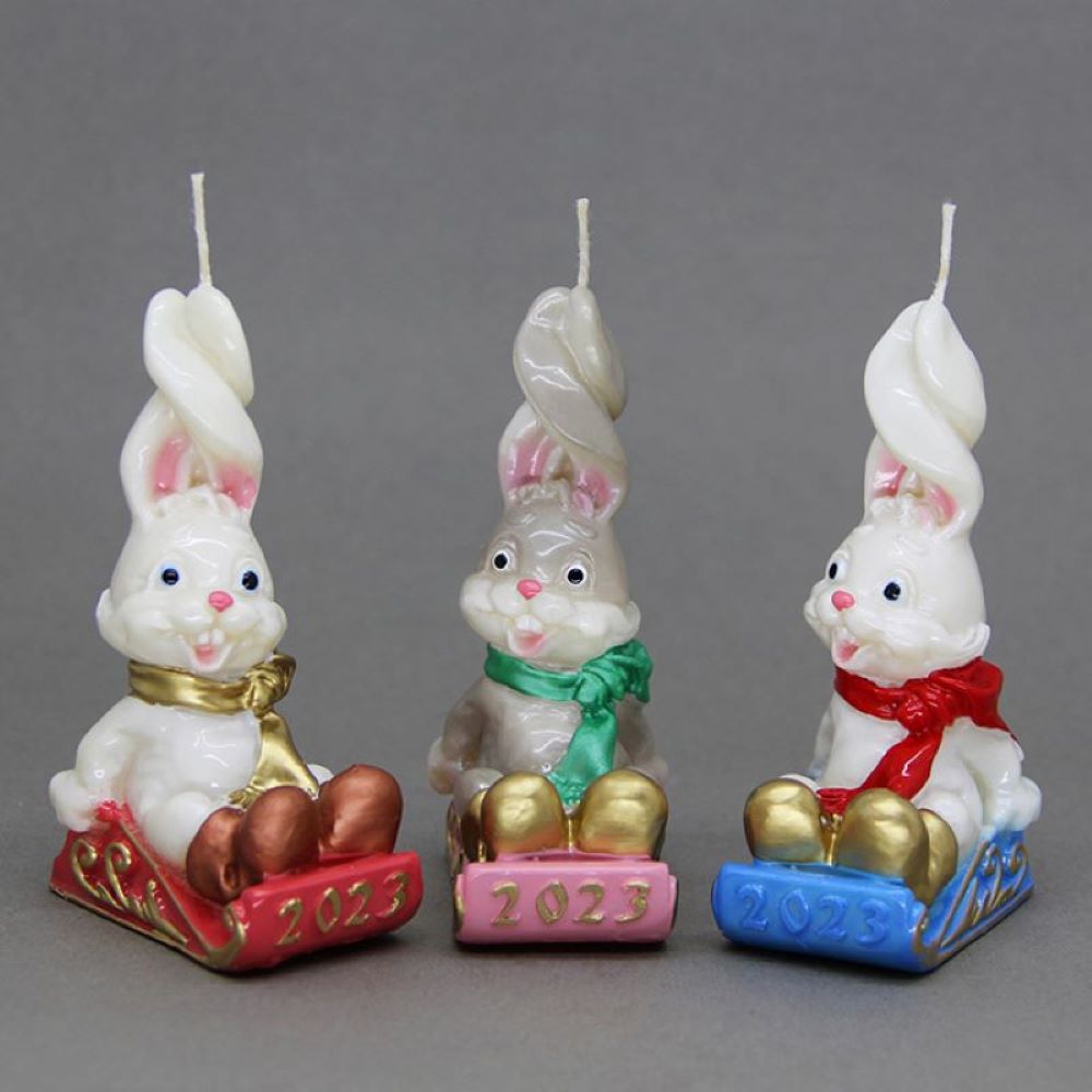 Лента Магия праздника Кролик на санках - фото 3