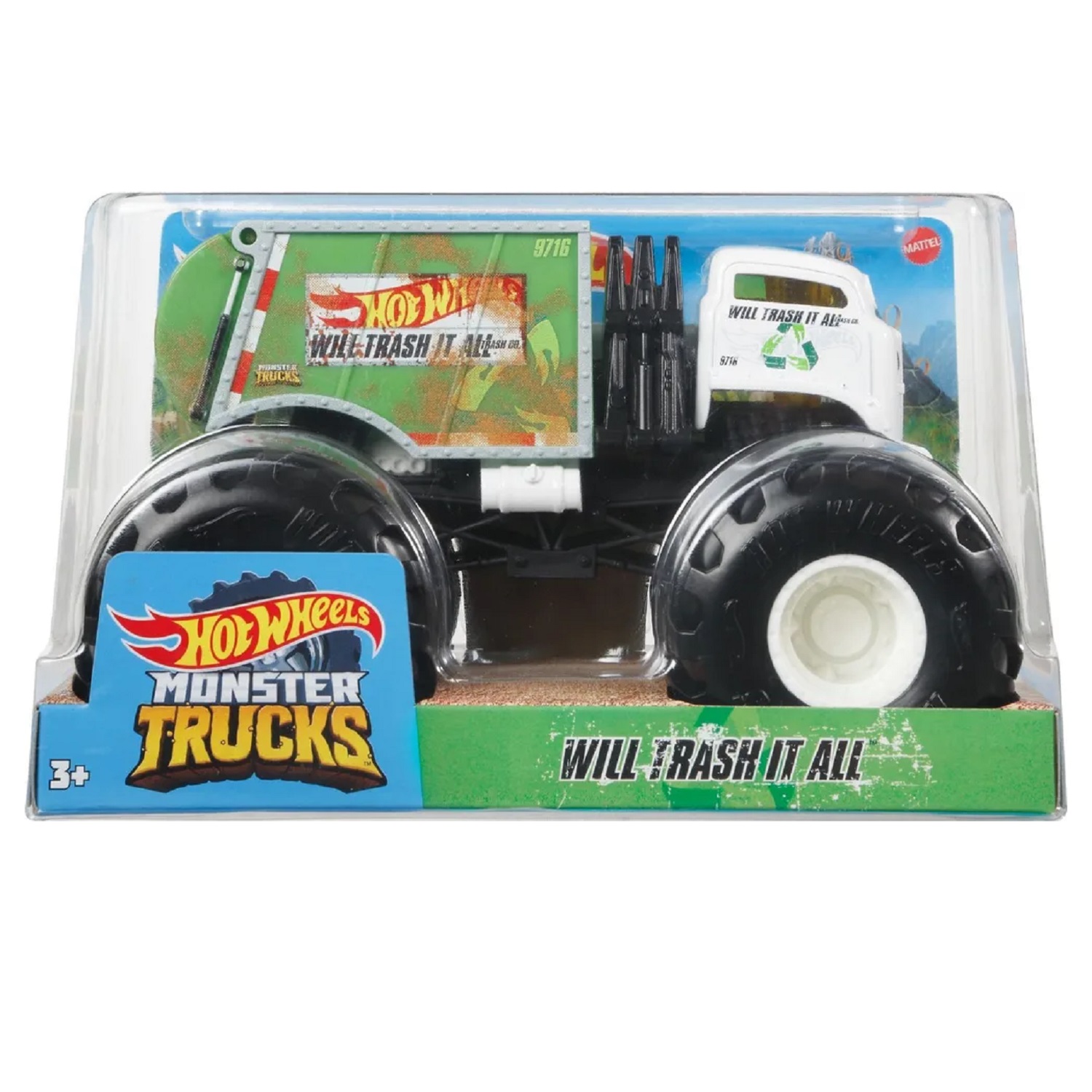 Мусоровоз Hot Wheels Monster Tracks FYJ83 - фото 2