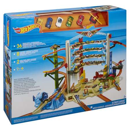 Гараж Hot Wheels Невообразимый гараж с лифтом, многоуровневый