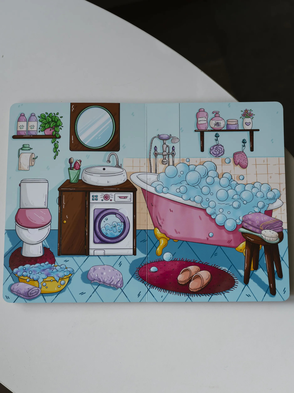 Настольная игра DvaDdomiki Книга-домик. Кукла с одеждой - фото 16