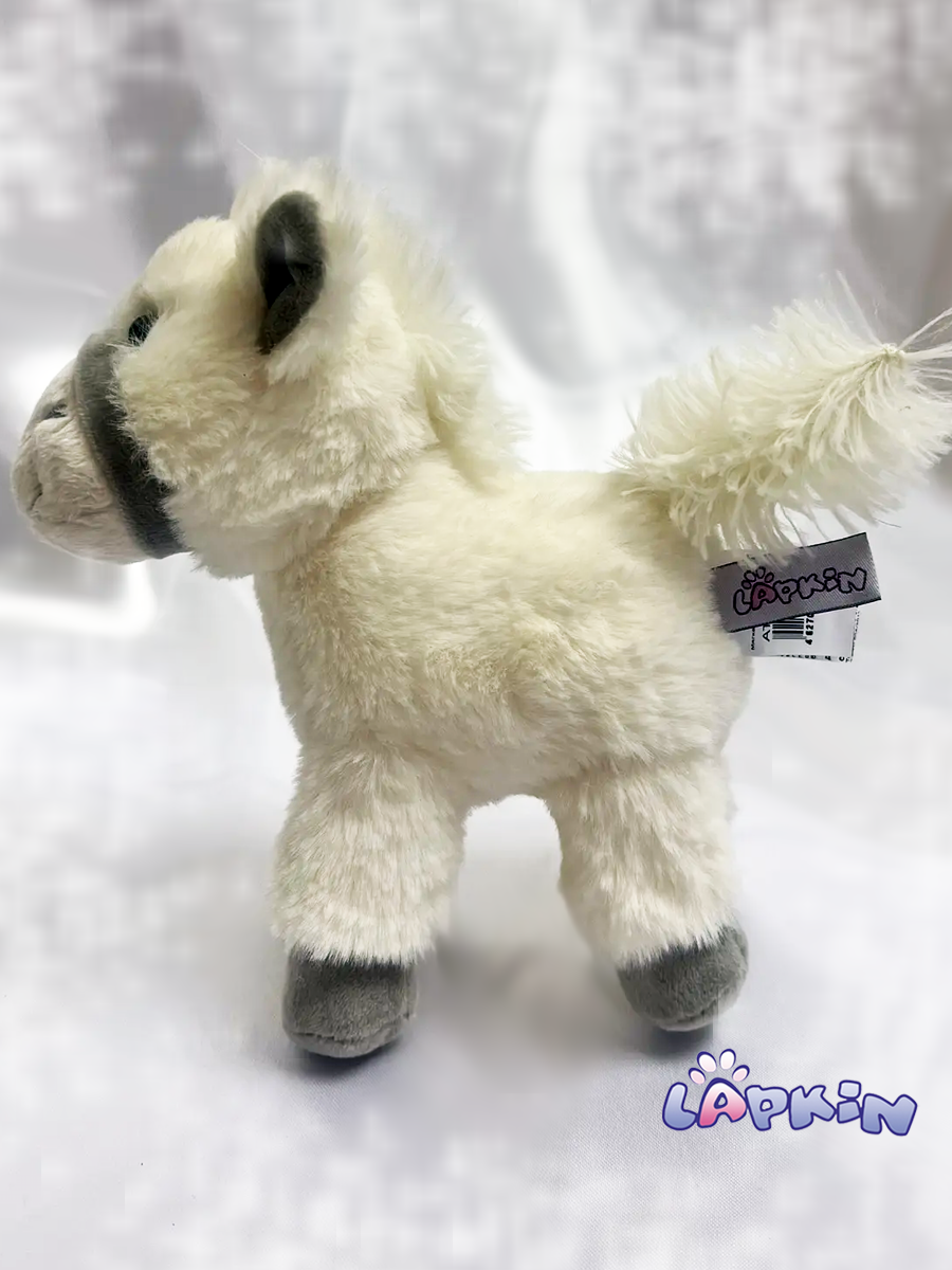 Мягкая игрушка Lapkin Лошадка 18 см белый - фото 4