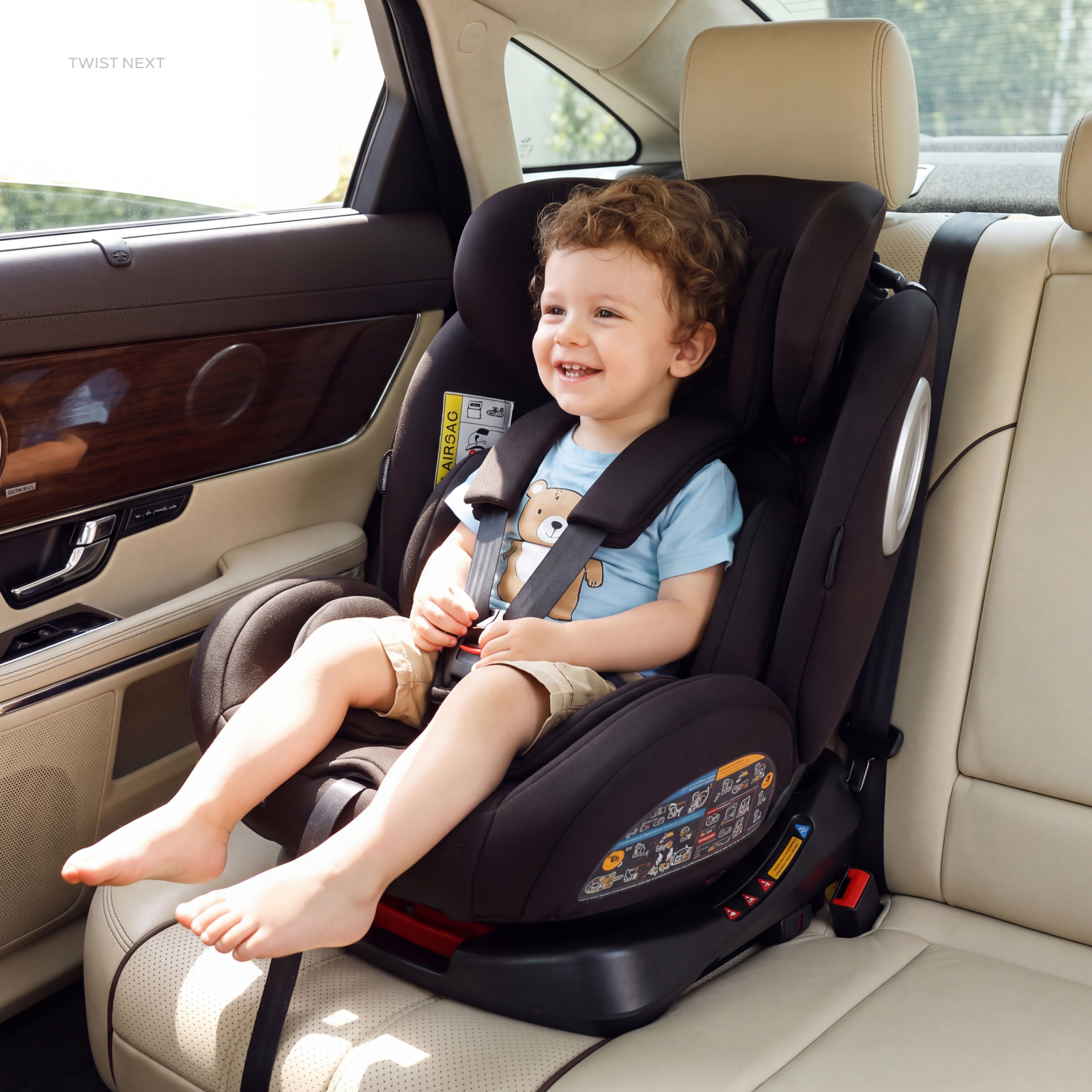 Автокресло Rant Basic Twist Isofix 0+/1/2/3 (0-36 кг) коричневый - фото 8