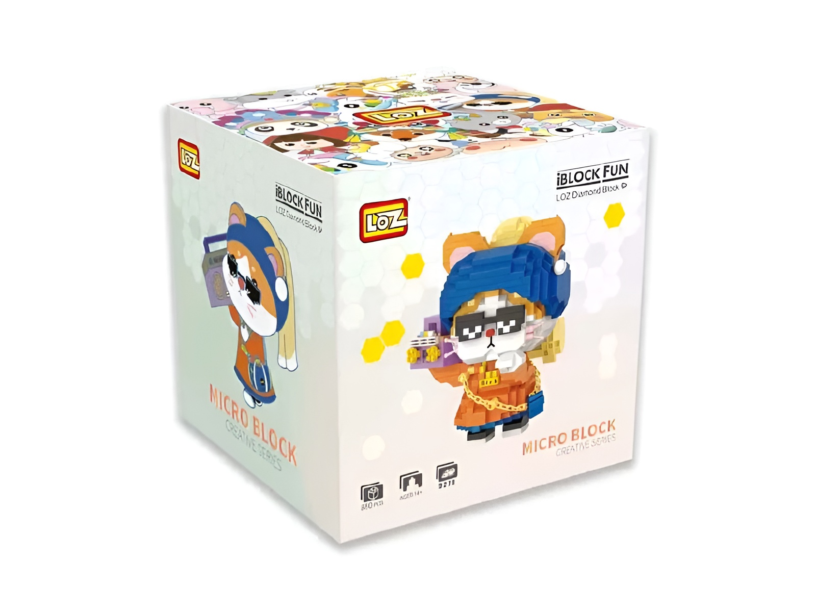 Конструктор Loz Котик репер из мини-блоков 880 дет. - фото 2