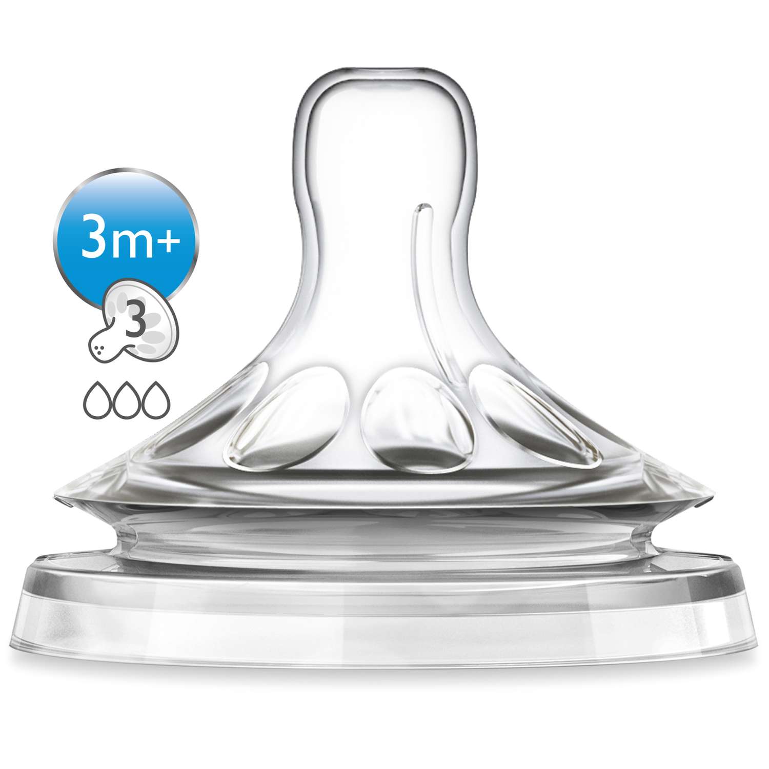 Соска Philips Avent Natural силикон (средний поток) 2 шт. - фото 4