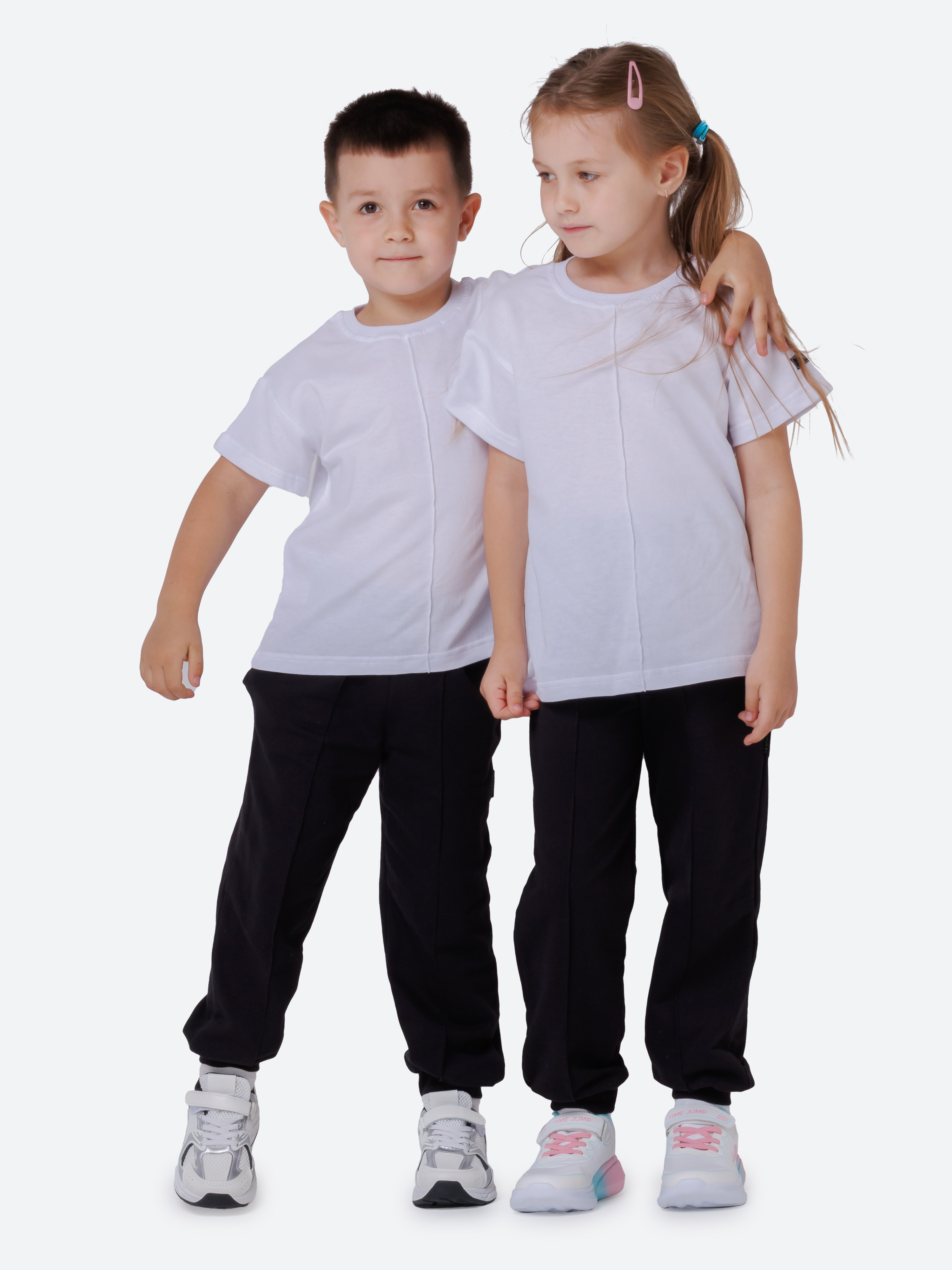 Спортивный костюм VEDDI 2080/6041фп-2024-белый/чёрный - фото 8