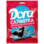 Салфетка из микрофибры DORA для экранов и мониторов 30х30 см