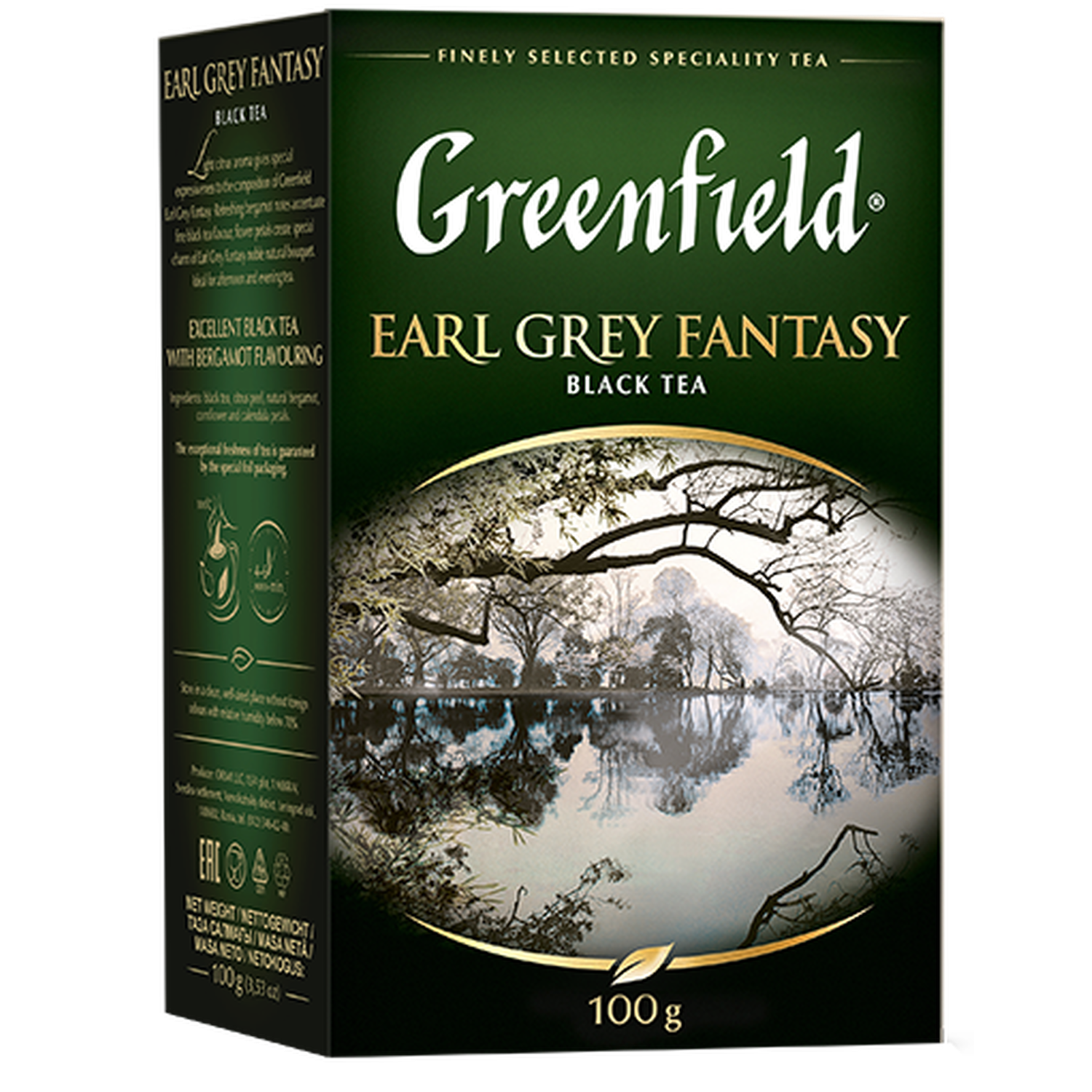 Чай черный Greenfield Эрл Грей Фэнтази 100г - фото 2