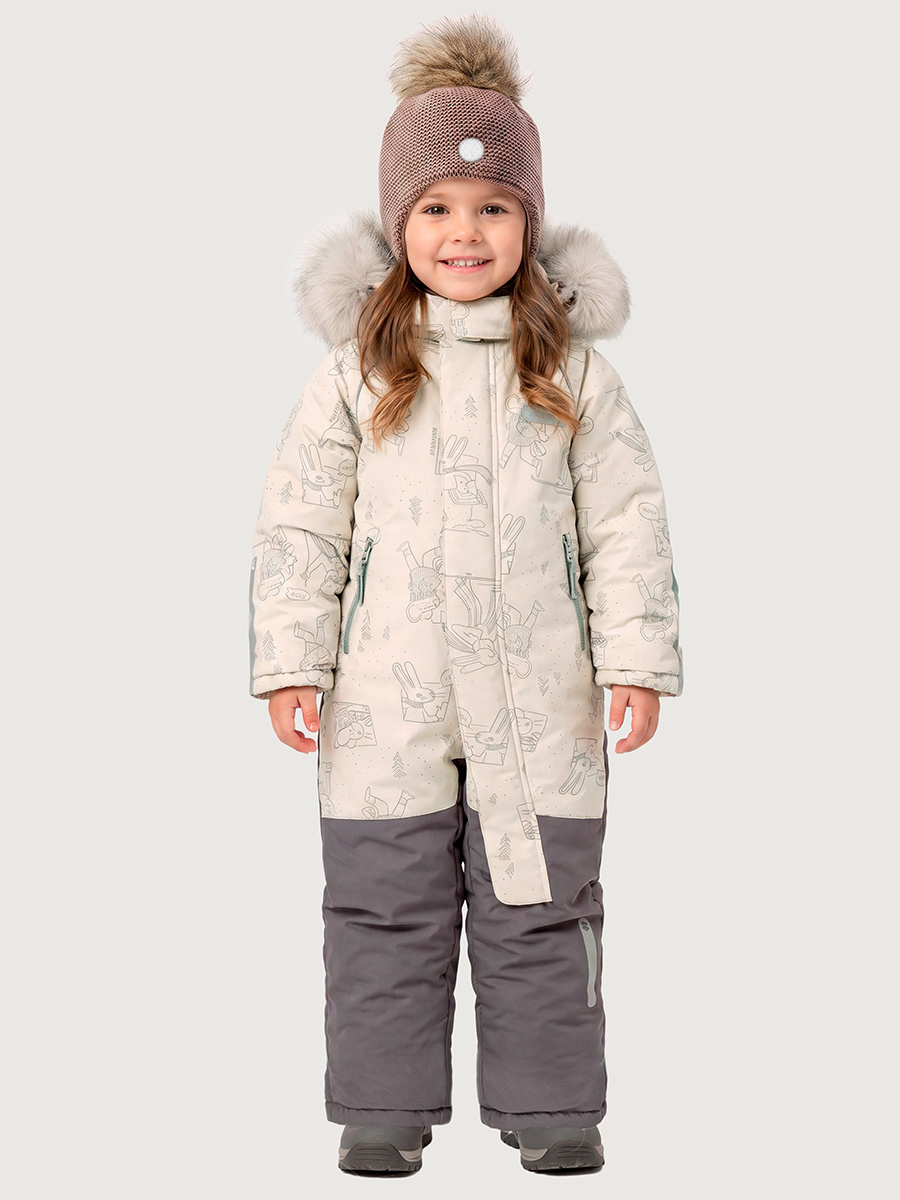 Комбинезон NIKASTYLE 8з0626 крем/кофе - фото 1