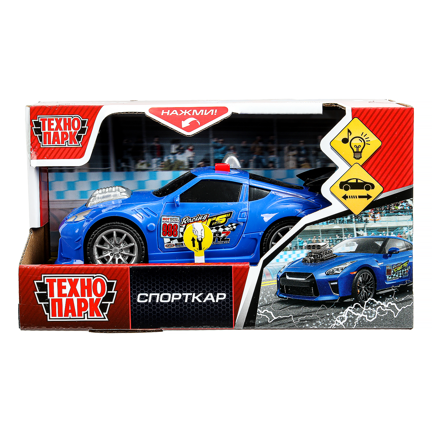 Автомобиль Технопарк Спорткар 390196 - фото 2