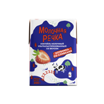 Коктейль молочный Молочная речка клубника со сливками 0.2л