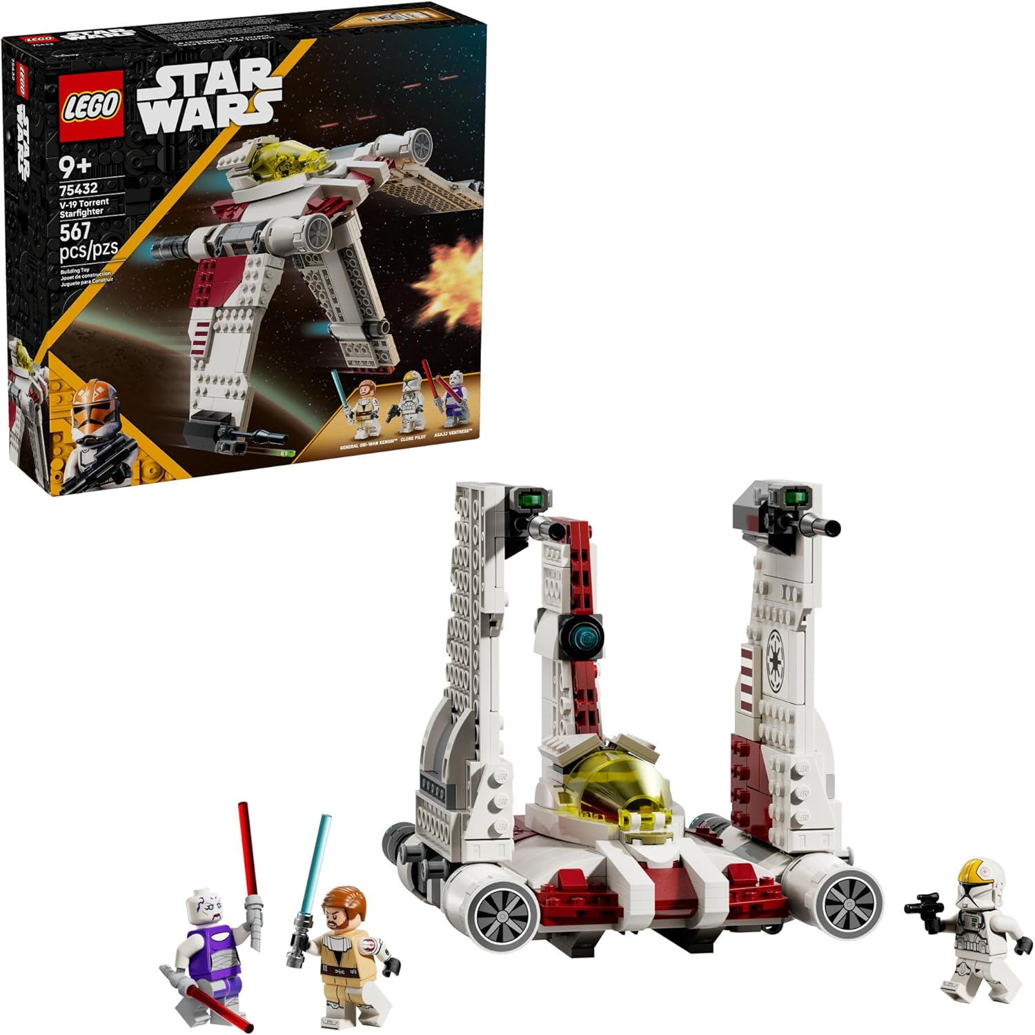 Конструктор LEGO Star Wars V-19 Истребитель 567 дет. - фото 1