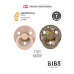 Пустышка BIBS латекс анатомическая от 0 мес. 2 шт.