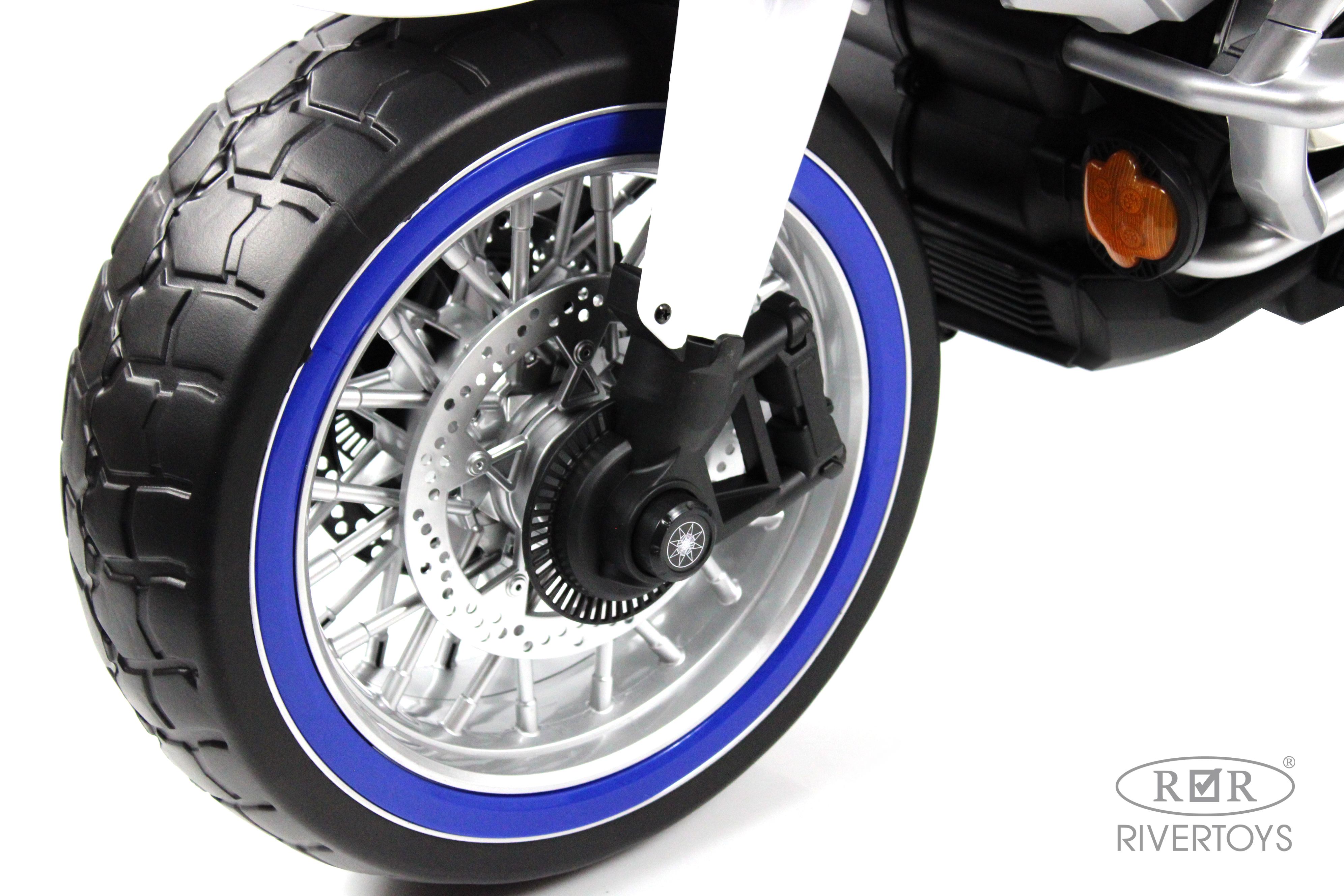 Электромотоцикл RIVERTOYS М111БХ-BLUE - фото 24