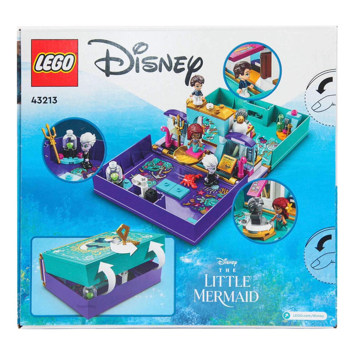 Конструктор LEGO Disney Princess The Little Mermaid Story Book 134 дет. - фото 11