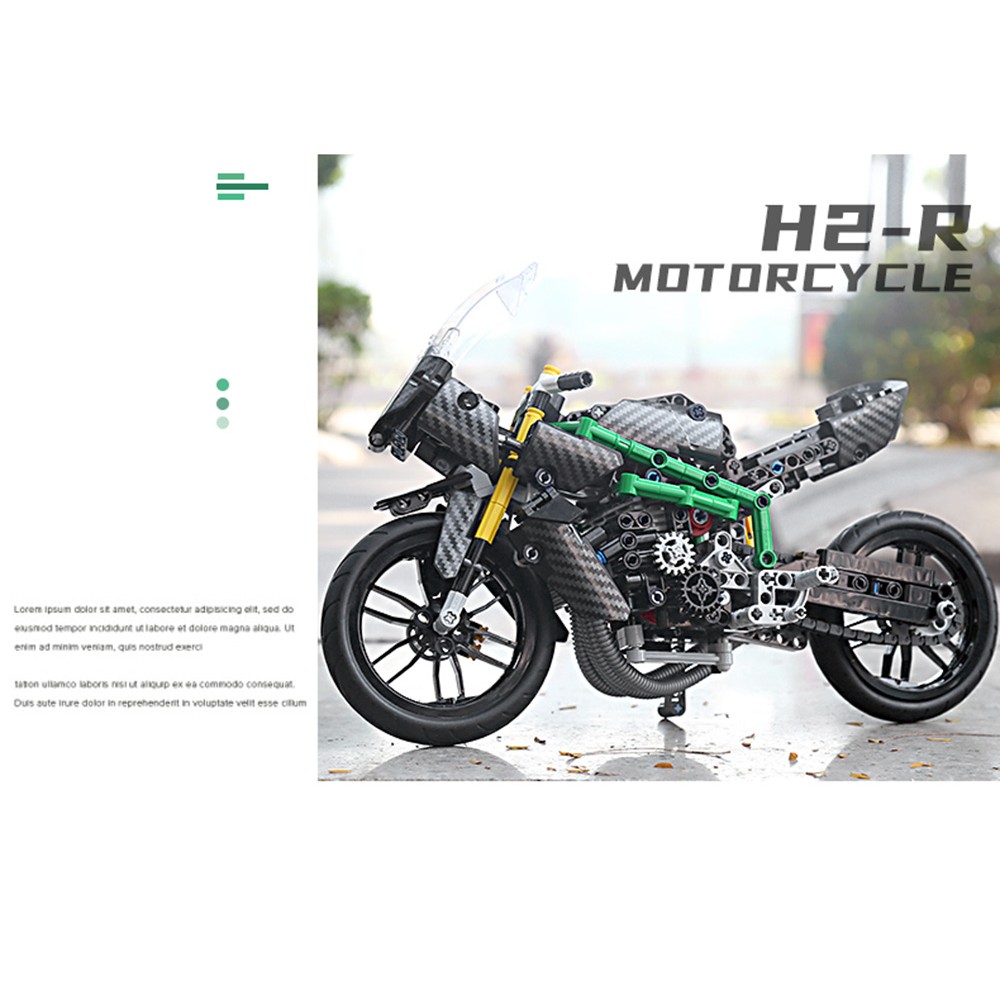 Конструктор Mould King Мотоцикл Kawasaki - фото 13