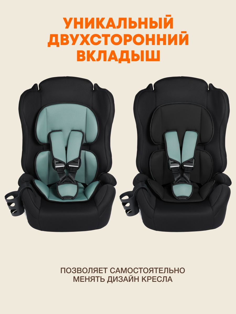 Автокресло ZLATEK Atlantic lux 1/2/3 (9-36 кг) зеленый - фото 8