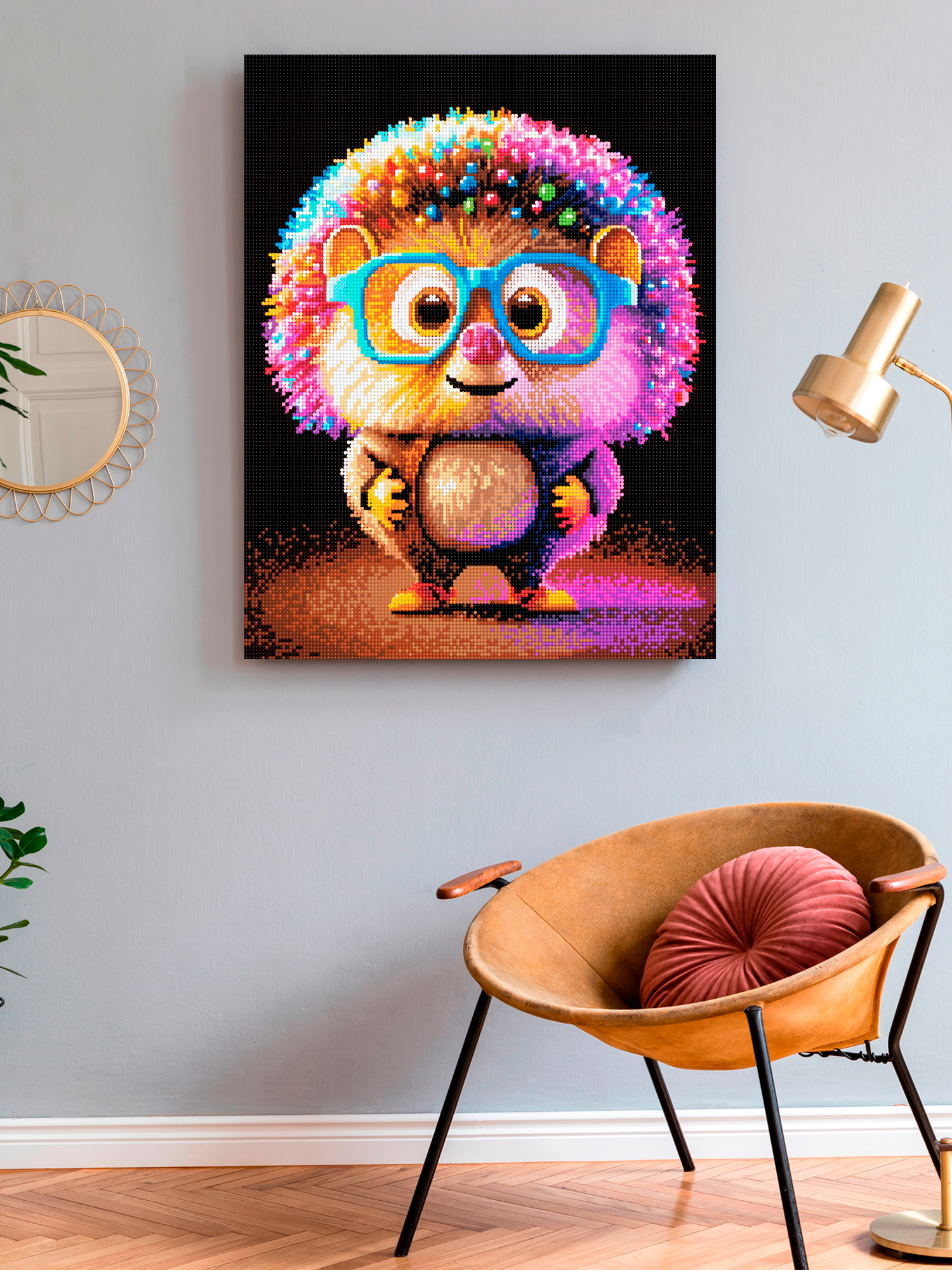 Алмазная мозаика Art on Canvas Диско еж - фото 3