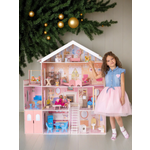 Домик для кукол PAREMO 120 см с мебелью