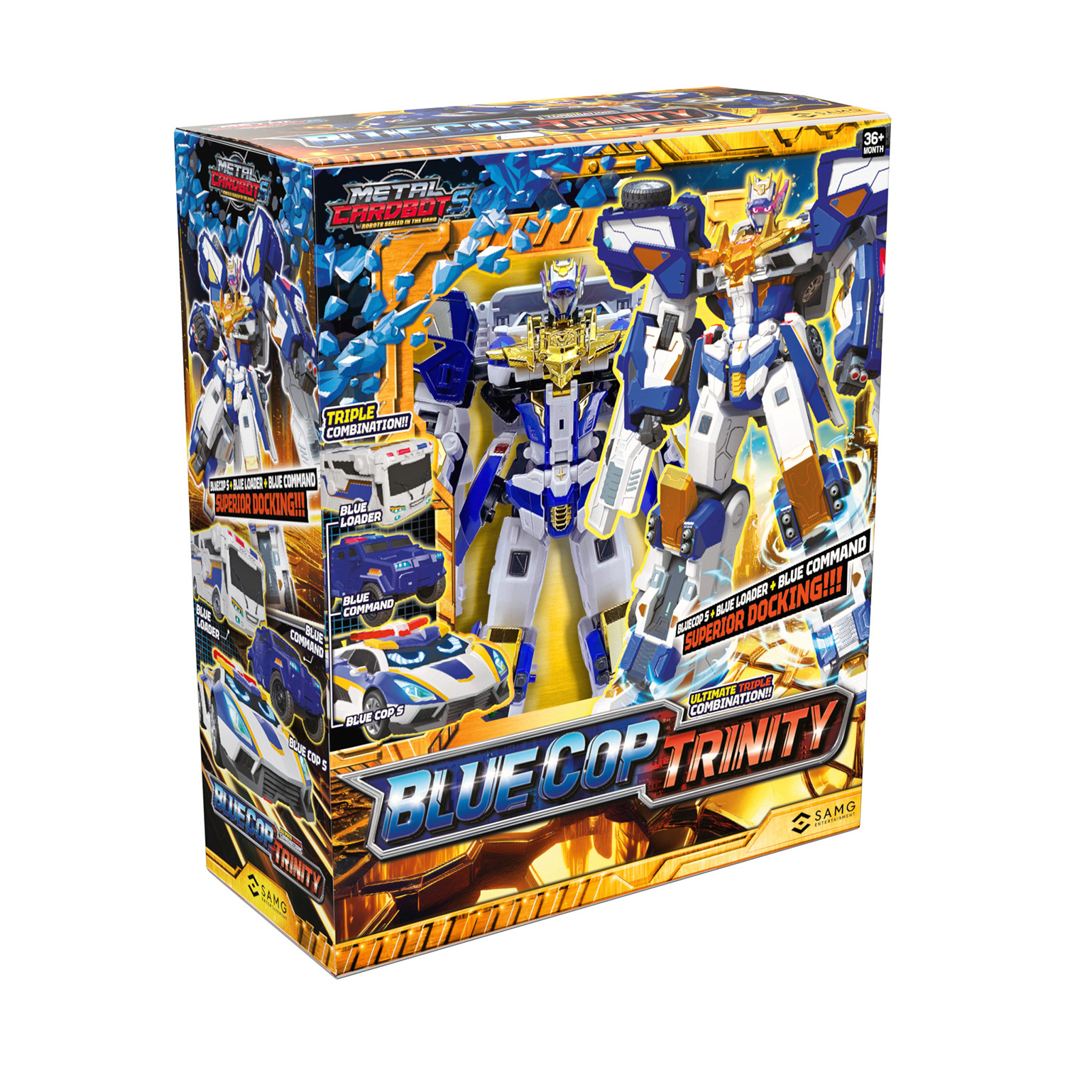 Игровой набор METAL-CARDBOT Блю Коп Тринити - фото 11