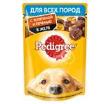 Корм для собак Pedigree телятина и печень в желе консервированный 85г