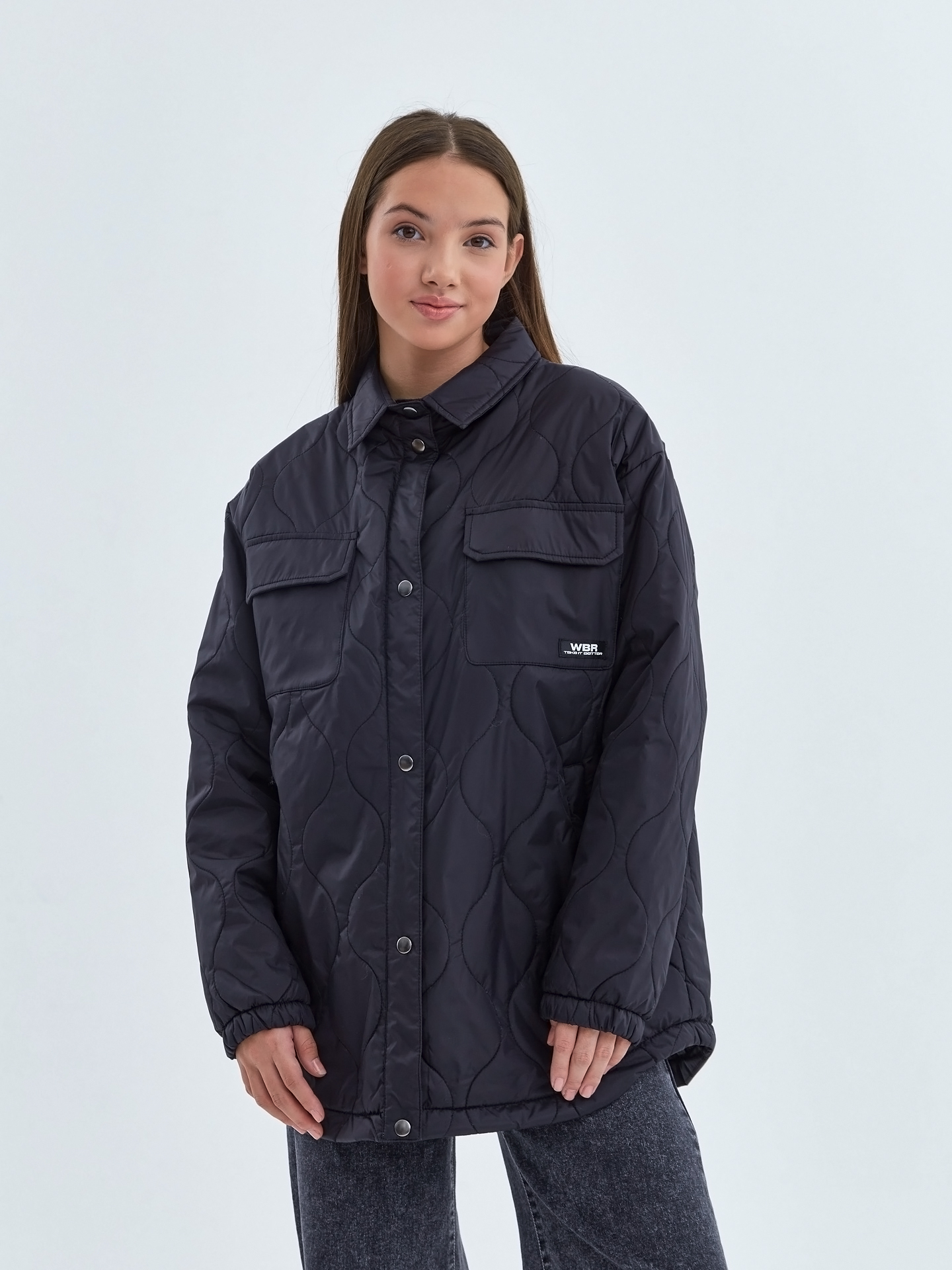 Изображение товара Стеганая куртка-рубашка для девочек WBR весна-лето 2024