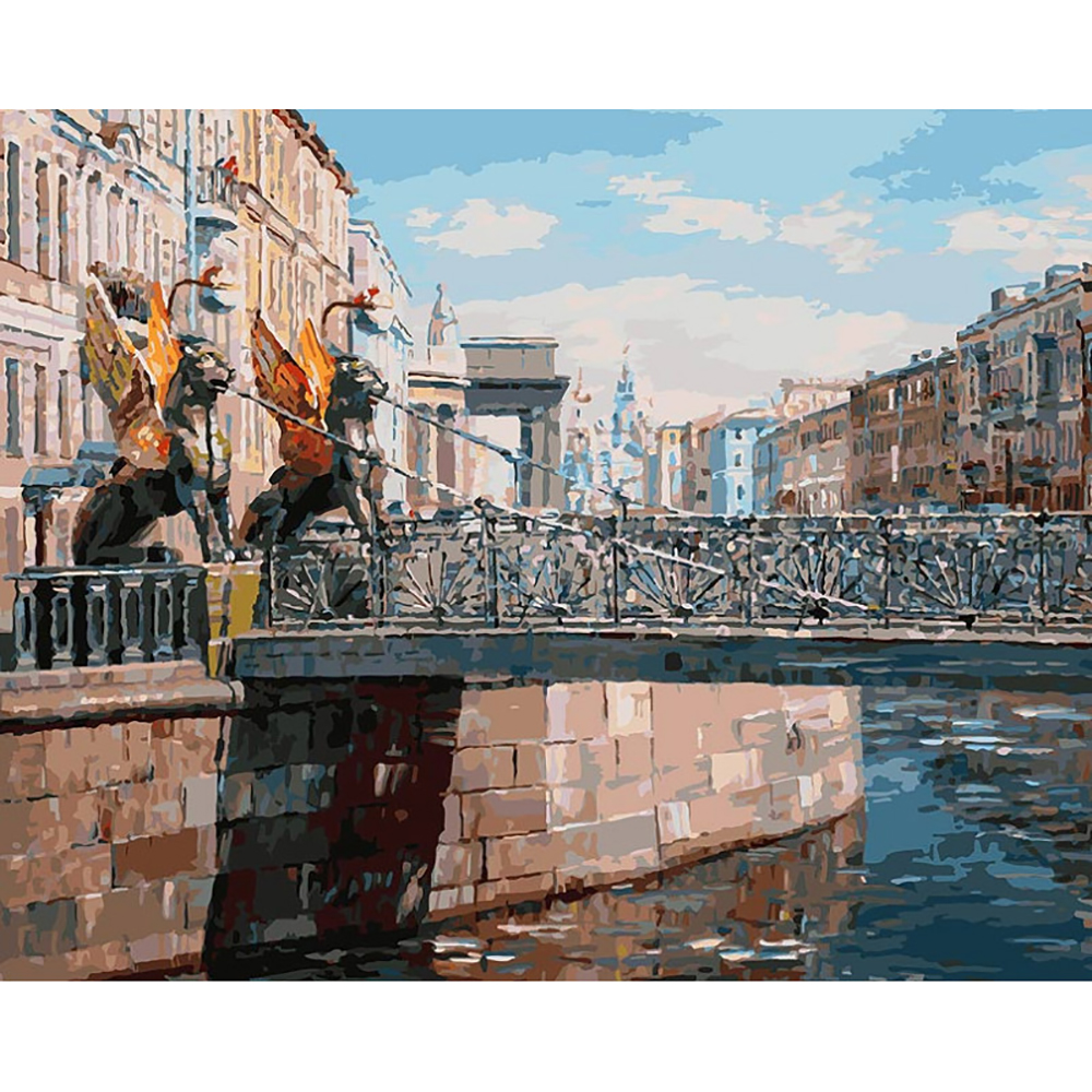 Картина по номерам Белоснежка Грифоны Банковского моста - фото 1