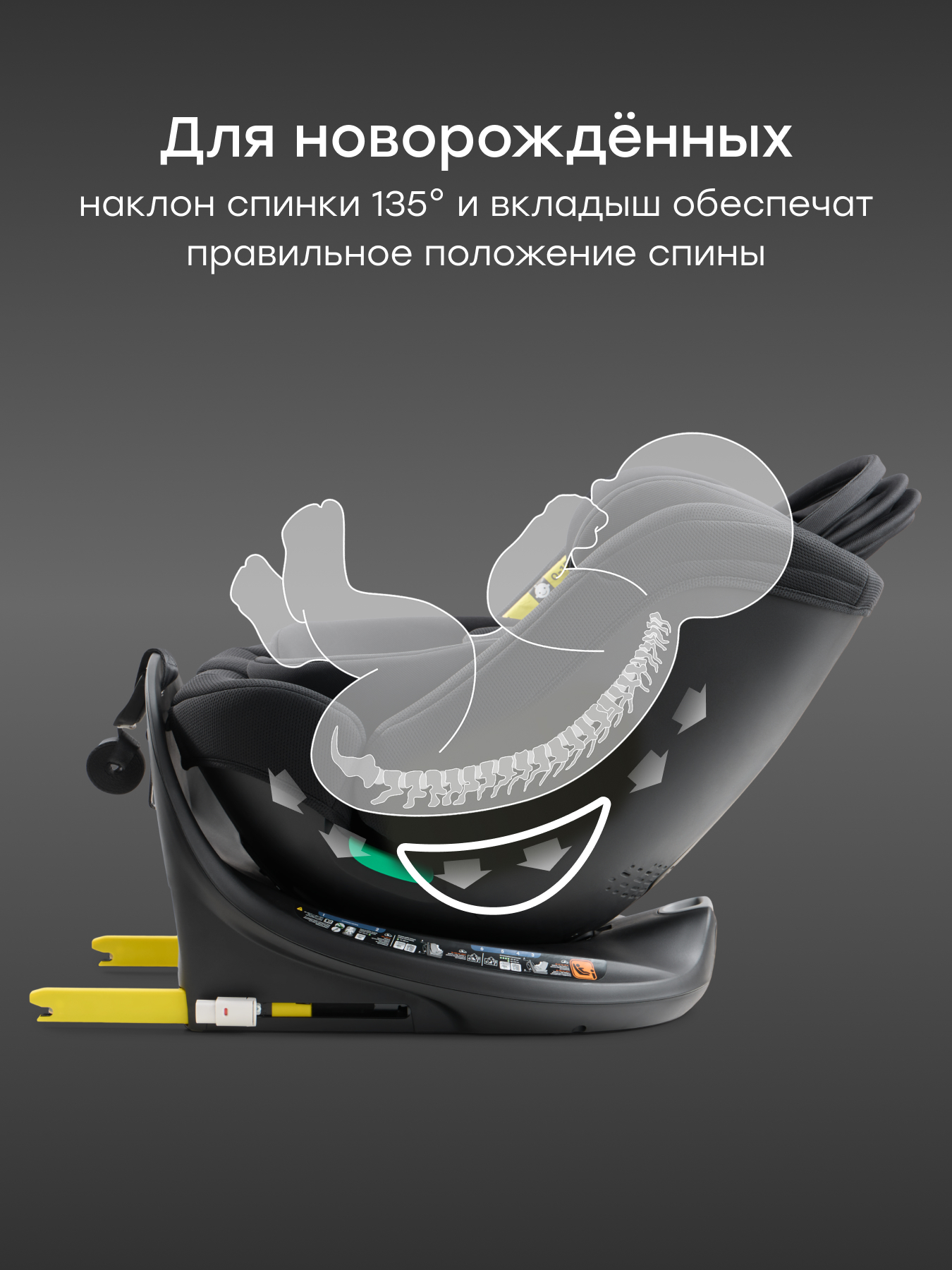 Автокресло Happy Baby Sheltix Isofix 0+/1/2/3 (0-36 кг) черный - фото 8