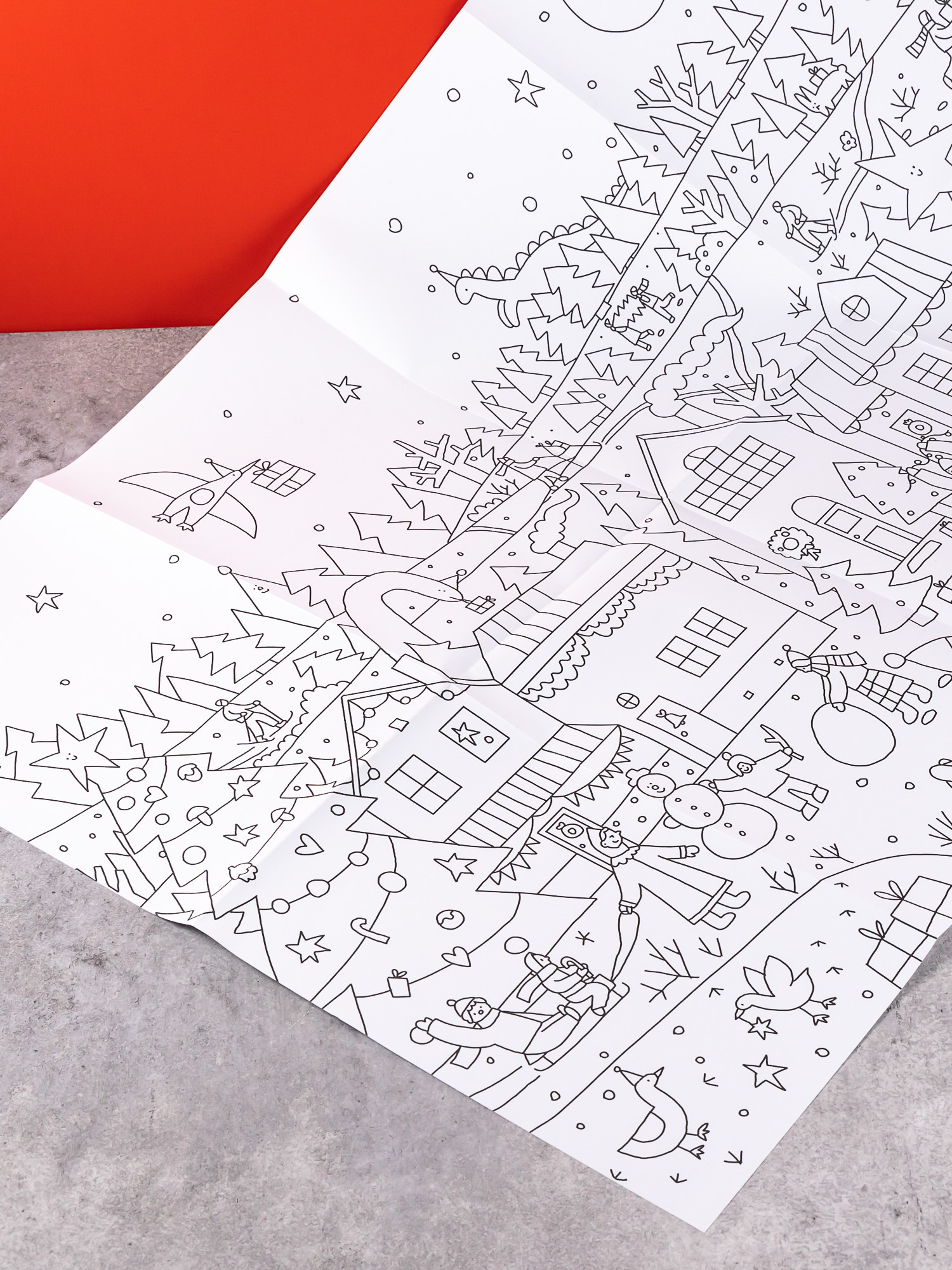 Раскраска Альпина. Дети Скоро Новый год! Раскраска-плакат - фото 8