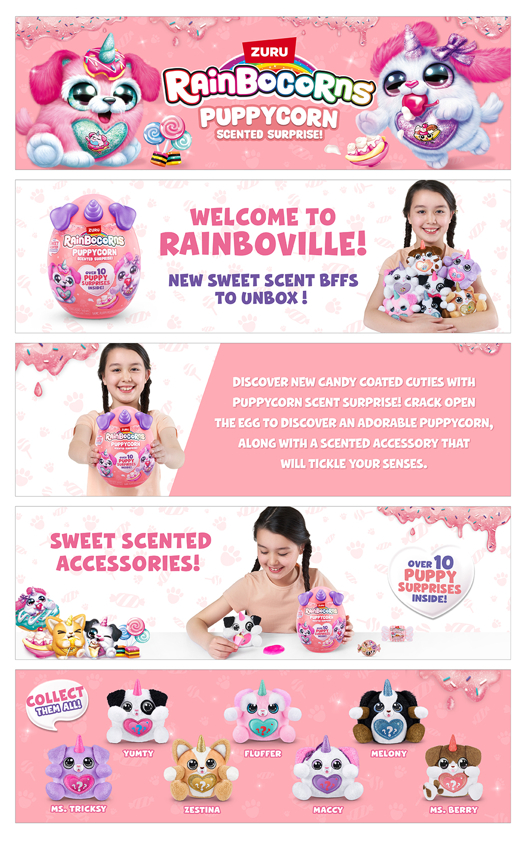 Мягкая игрушка Zuru Rainbocorns собачка Puppycorn в ассортименте - фото 28