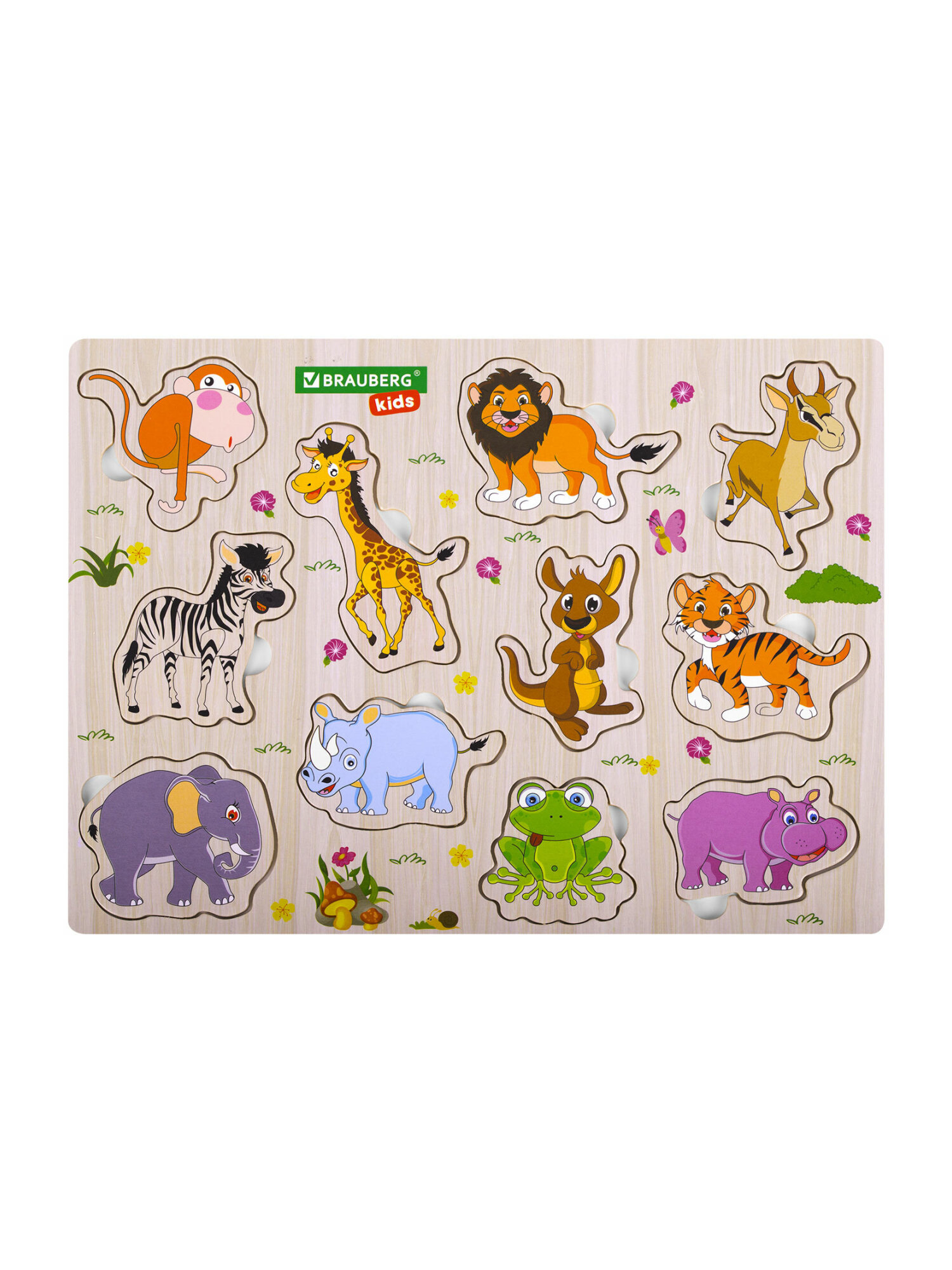 Игрушка Brauberg рамка-вкладыш животные - фото 14