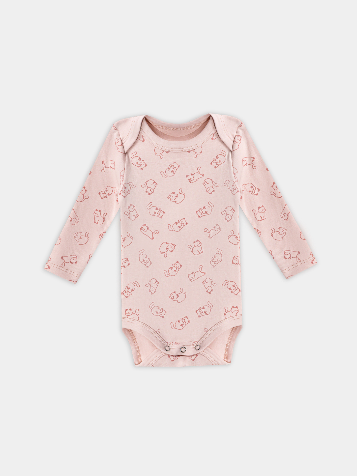 Боди 2 шт Mark Formelle (Марк Формэль) 13016-2/котики на розовом +альпаки на сером - фото 3